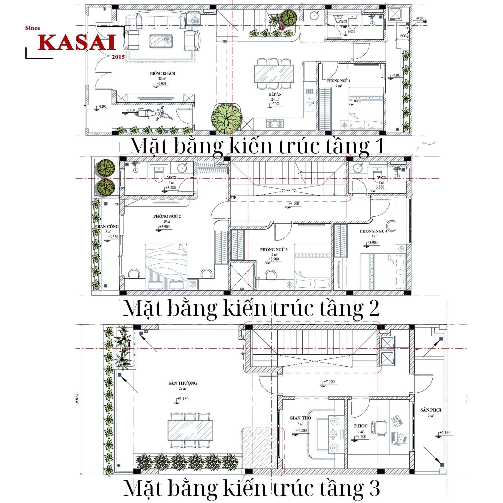 Bản vẽ kiến trúc nhà anh Tuấn