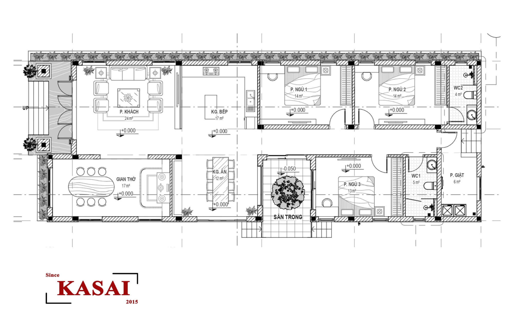 Bản vẽ nhà cấp 4 ngang 8m