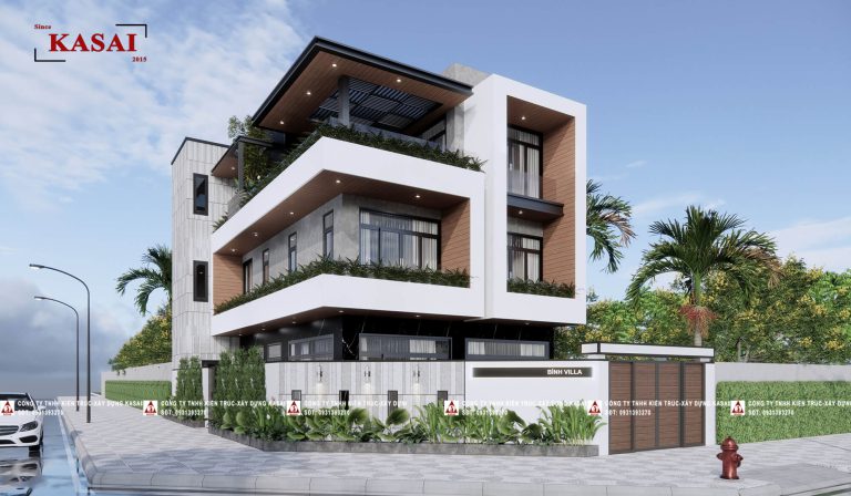 Biệt thự 2 mặt tiền 3 tầng