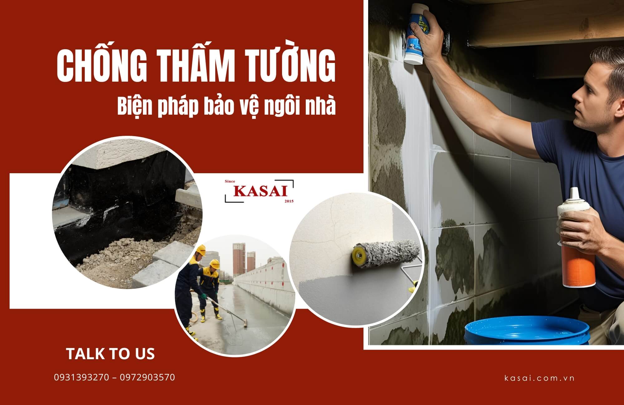 biện pháp chống thấm tường nhà