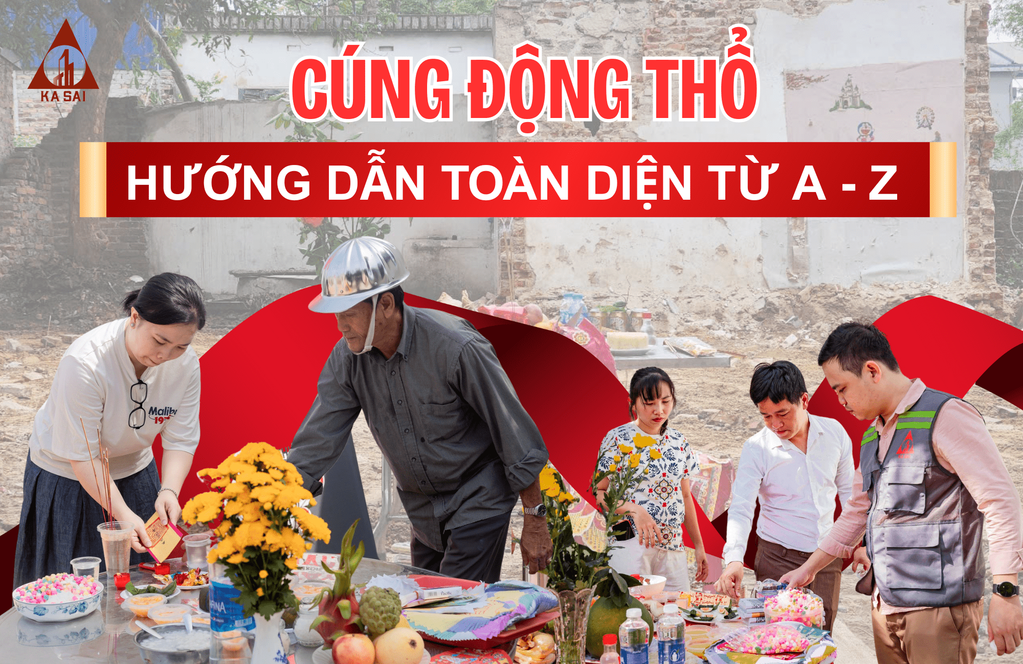 Lễ cúng động thổ.