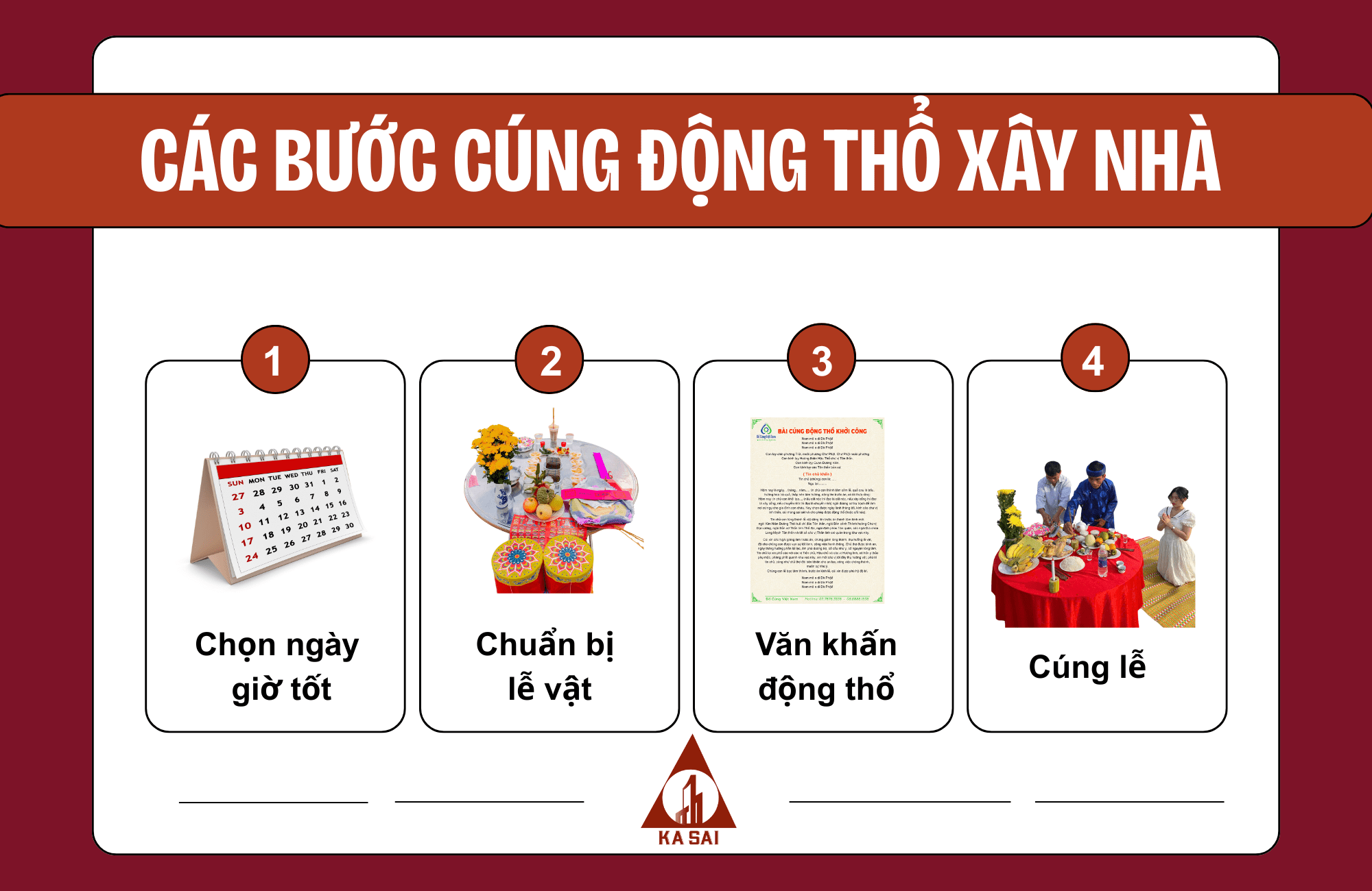 Những bước cần theo khi cúng động thổ xây nhà.