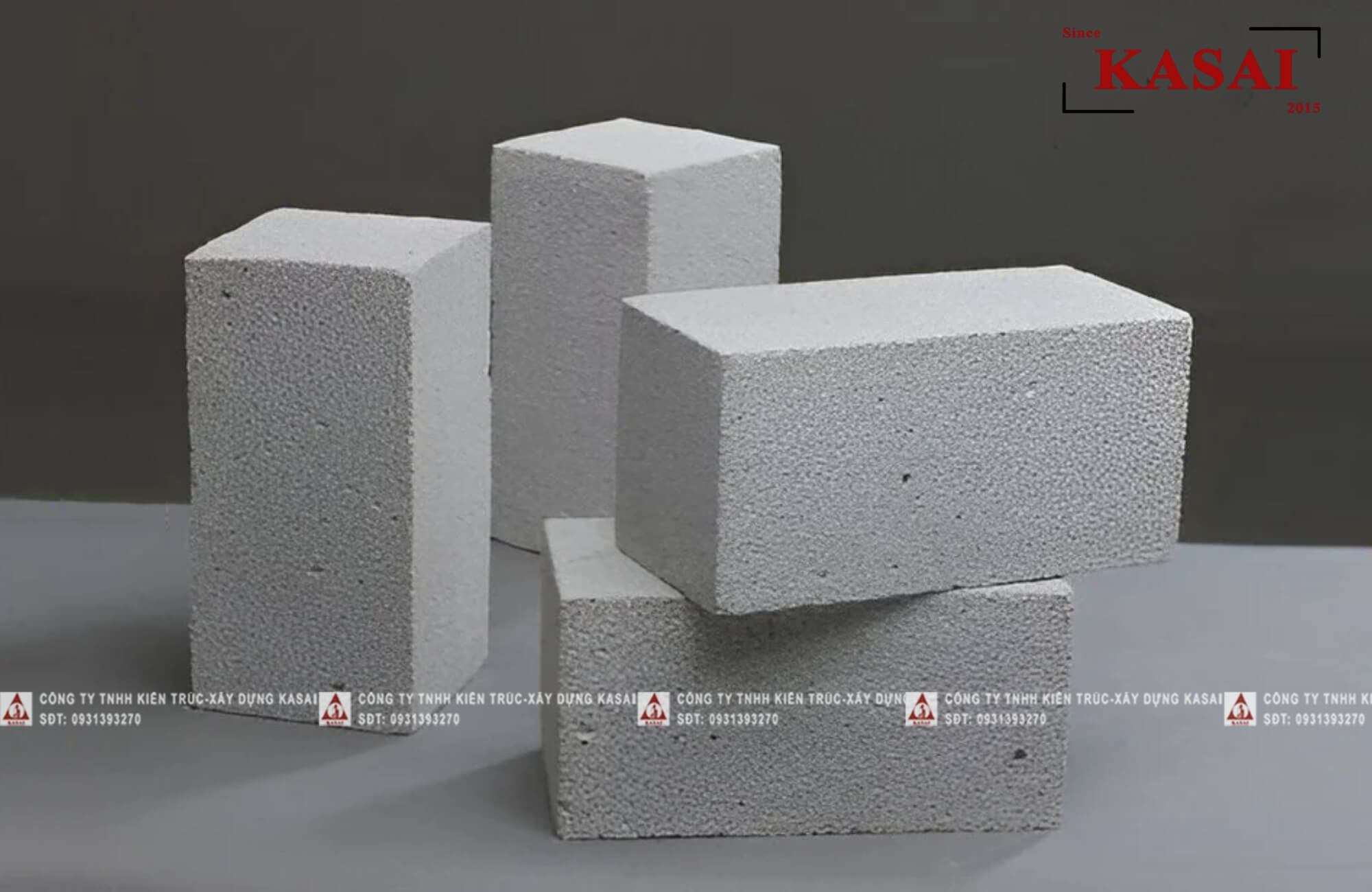 Gạch xây nhà bê tông khí chưng áp 
