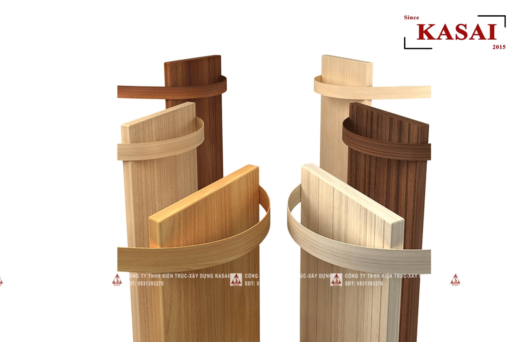 gỗ nhựa Picomat tại showroom gỗ An Cường