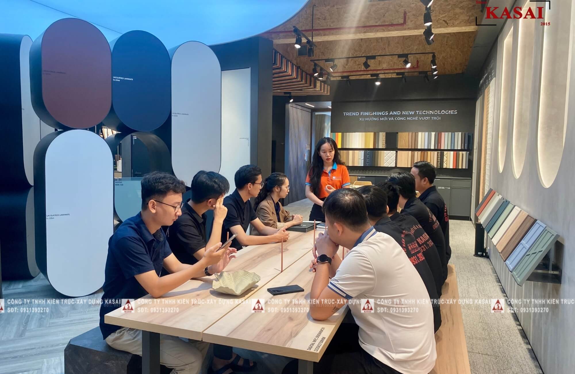 kasai tại showroom gỗ an cường