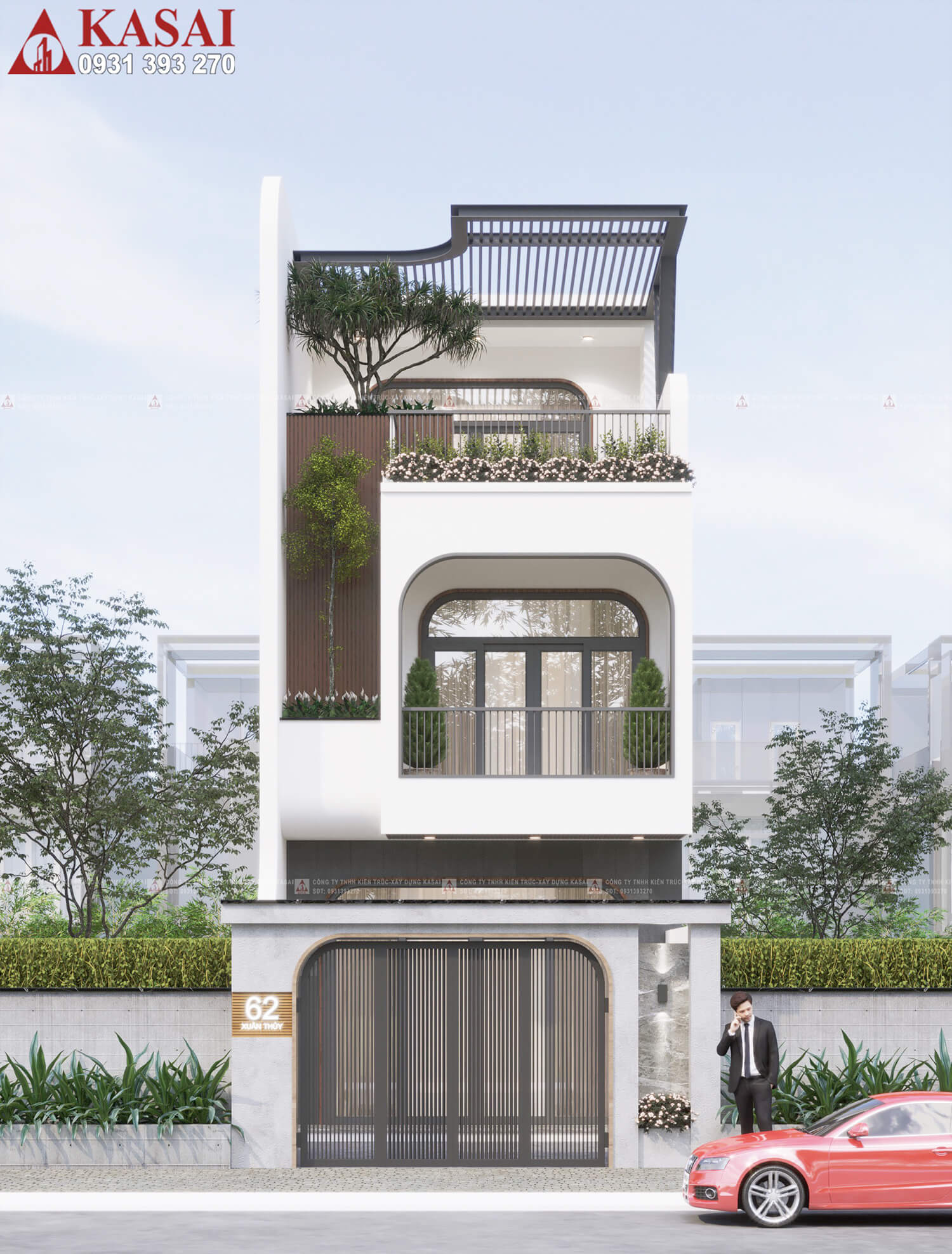 Mẫu nhà 3 tầng 5x20