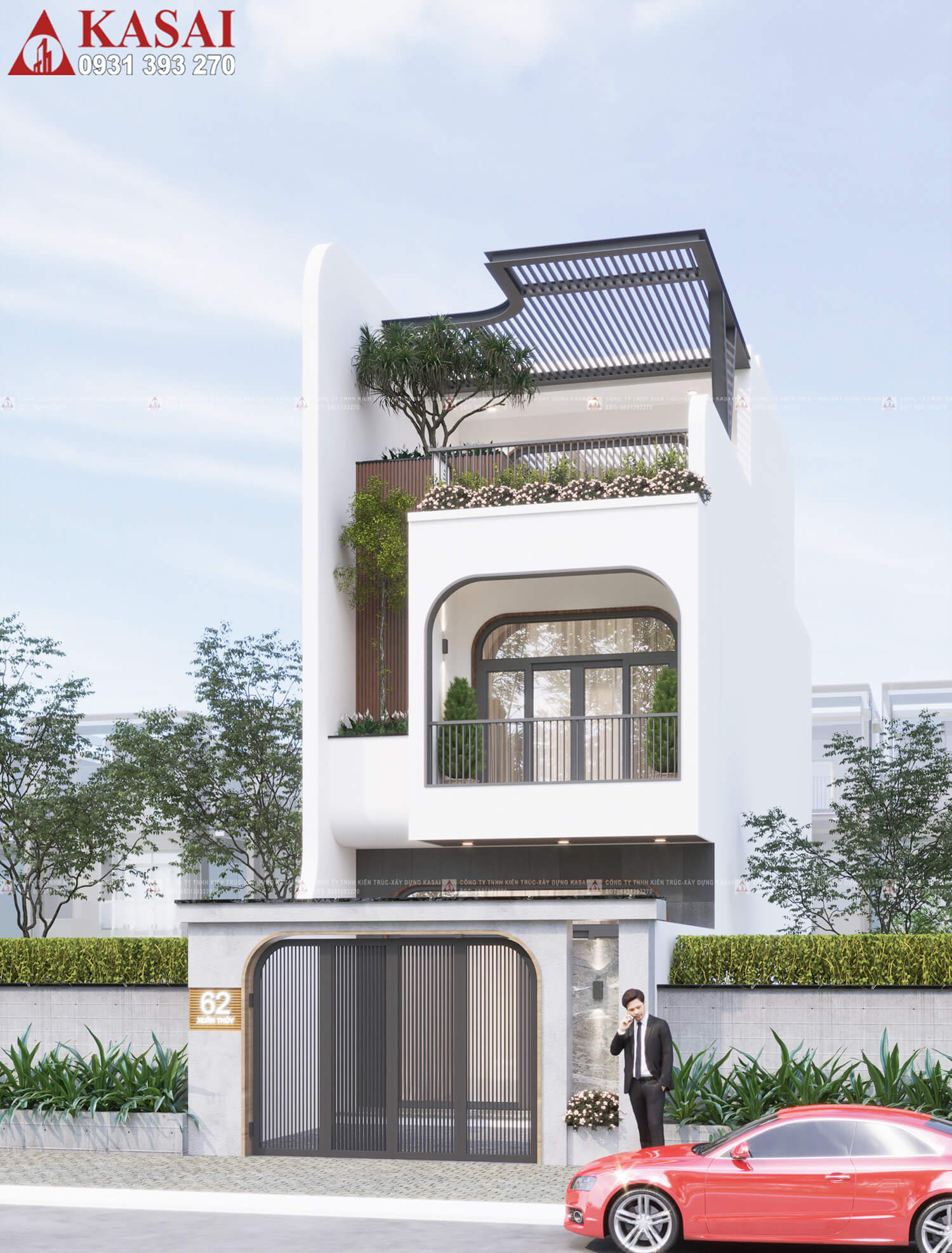 Mẫu Nhà 3 Tầng 5×20 Hiện Đại Nhà Anh Andy Tại Đà Nẵng
