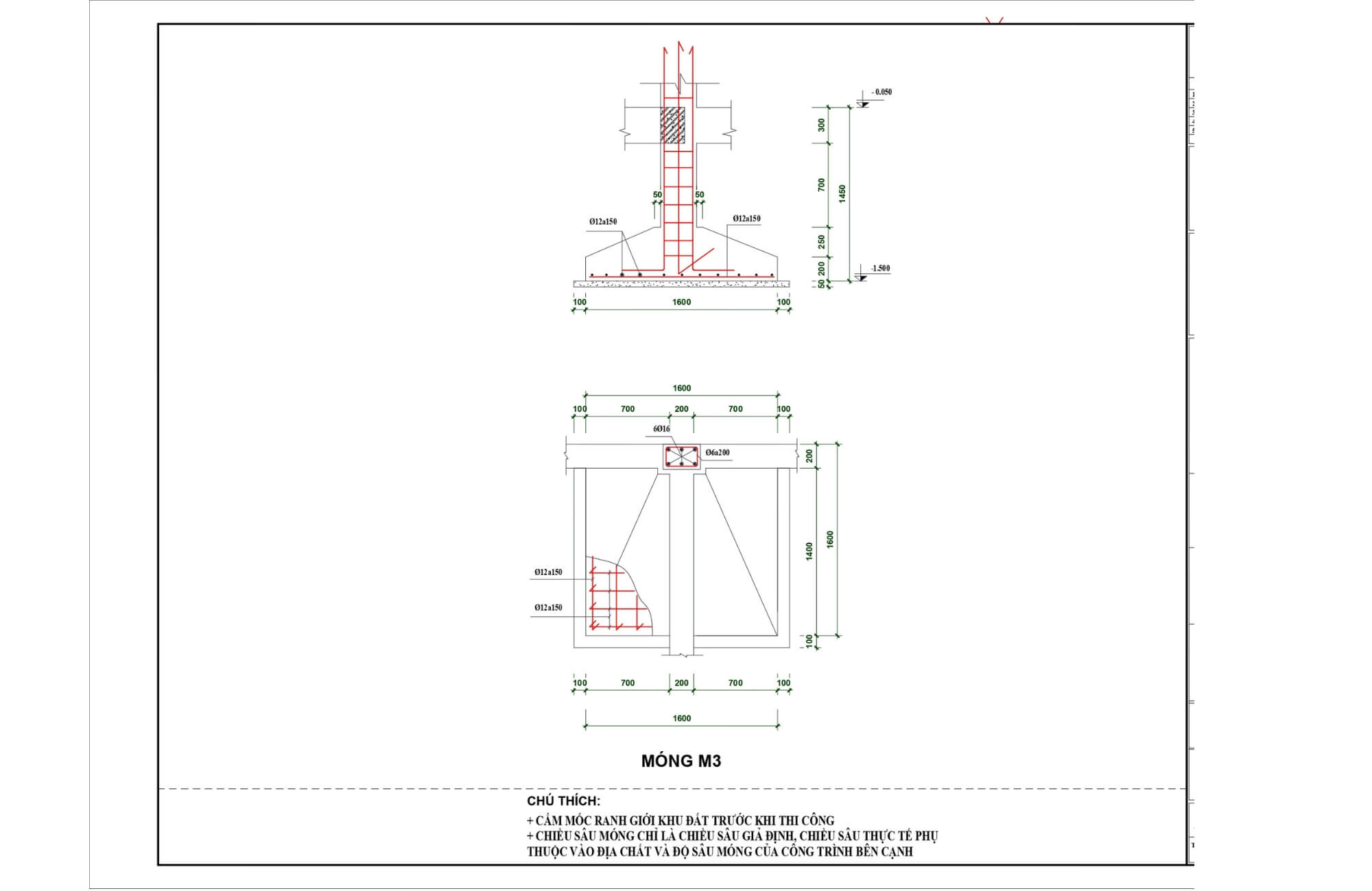 Móng đơn nhà cấp 4