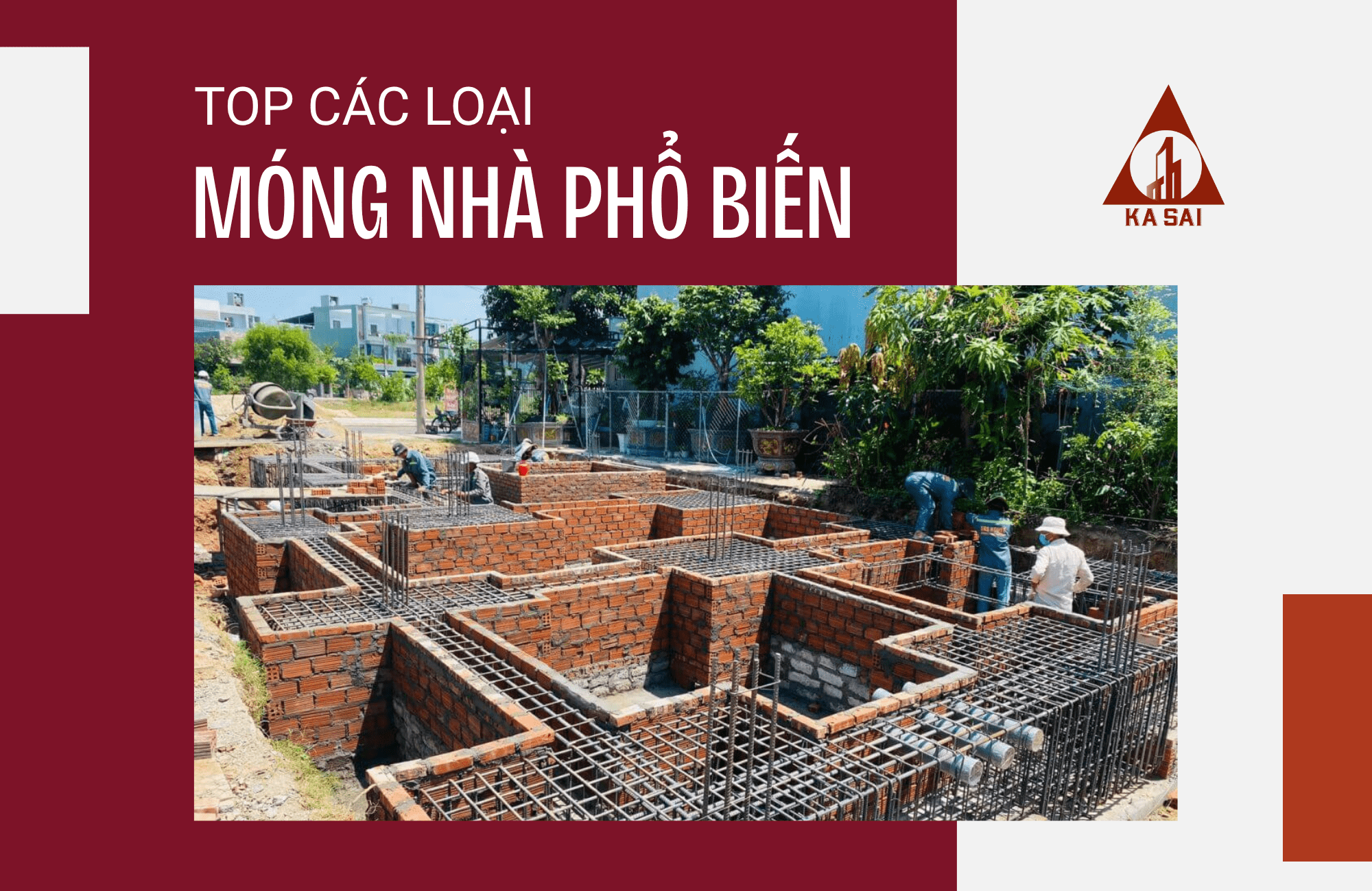 Các loại móng nhà phổ biến hiện nay