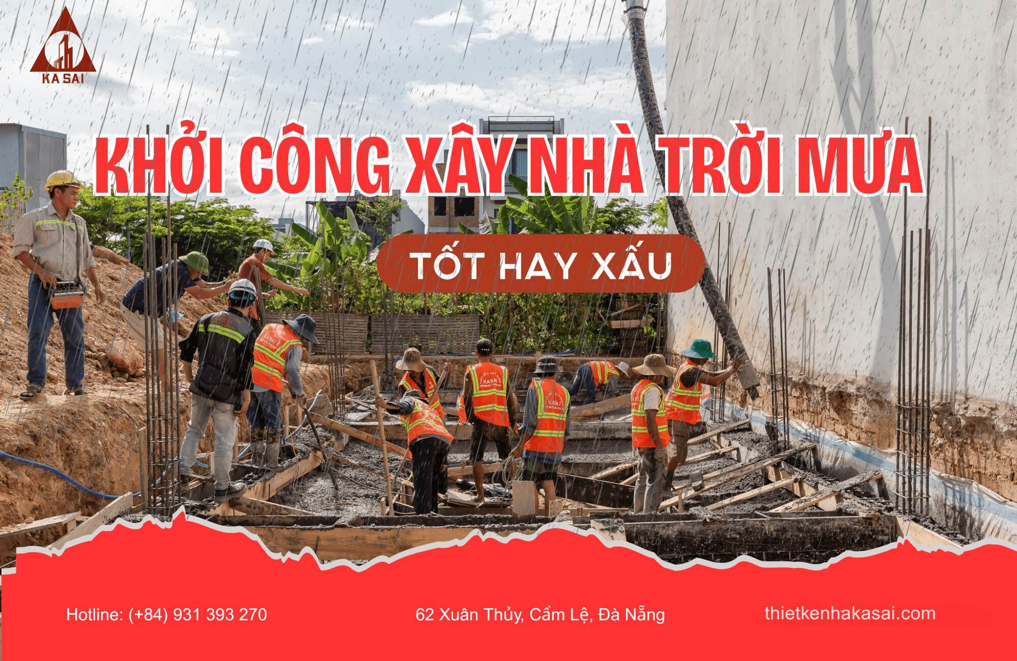 Ngày khởi công mưa tốt hay xấu?