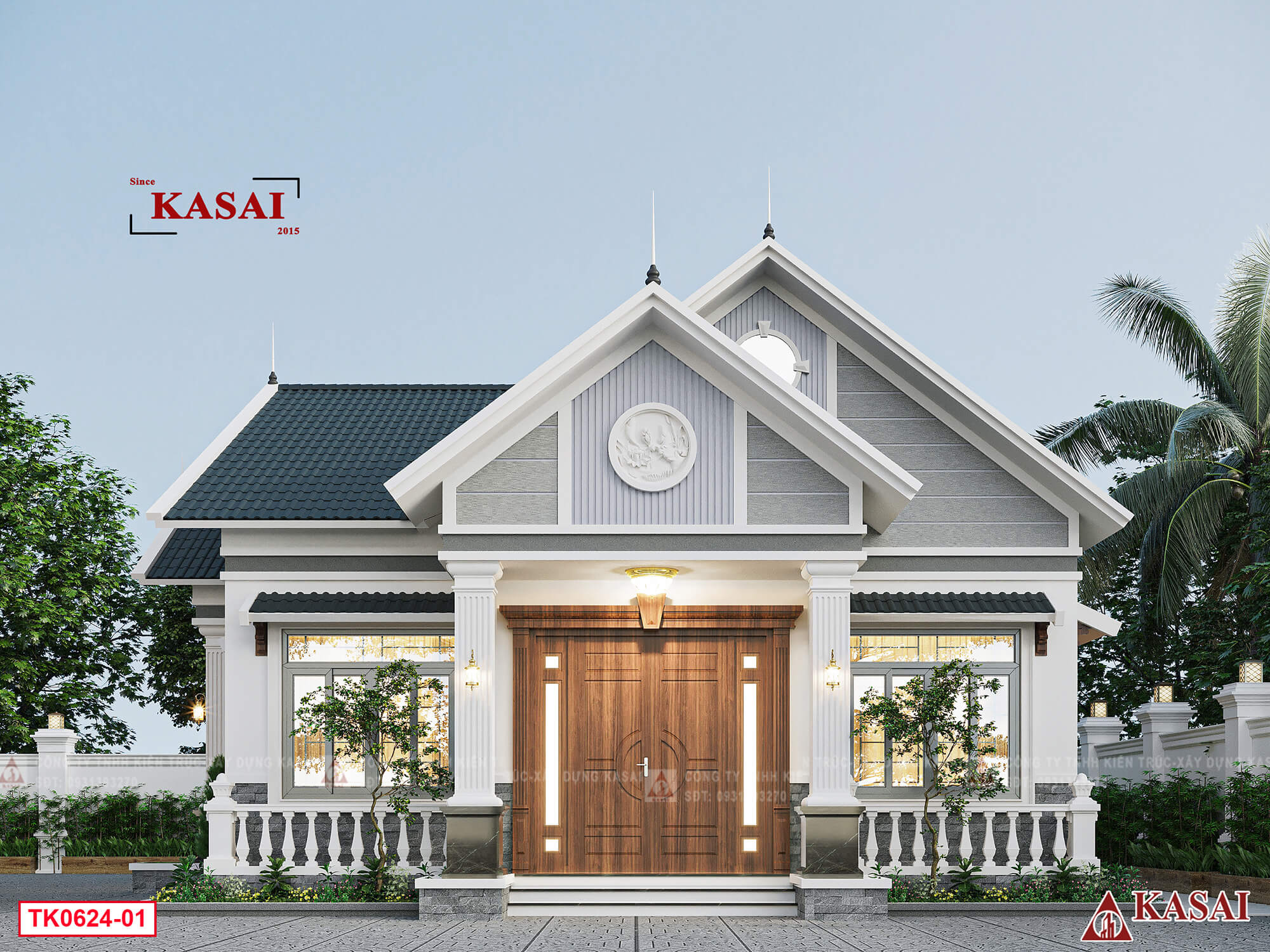 Nhà cấp 4 160m2 mái thái 3 phòng ngủ đẹp chuẩn từng chi tiết