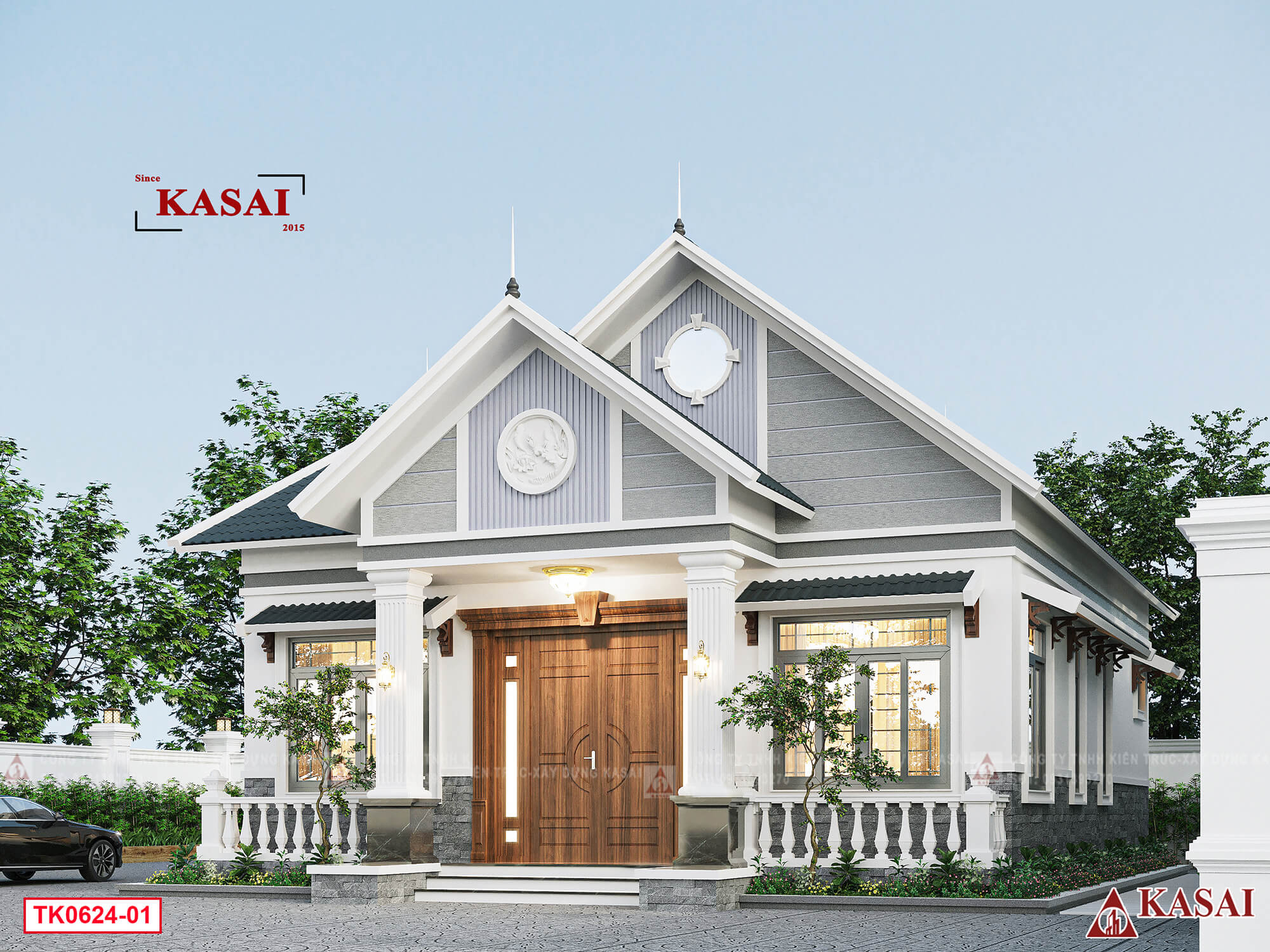 Nhà cấp 4 mái Thái đẹp diện tích 12x14