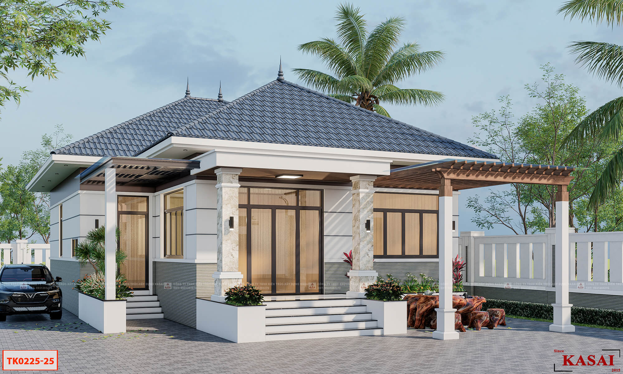 Nhà cấp 4 mặt tiền 10m hiện đại và sang trọng
