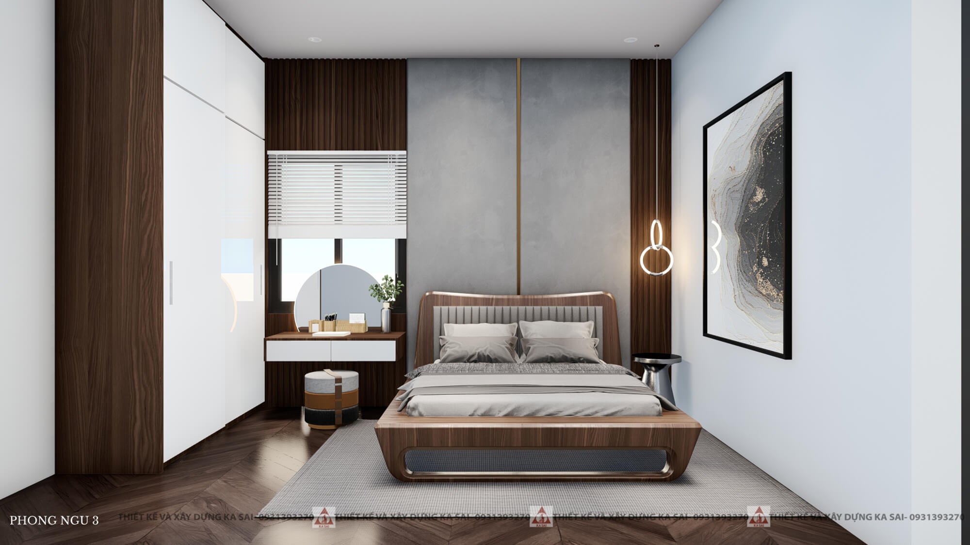 Phòng ngủ 3 nhà cấp 4 mái thái đẹp