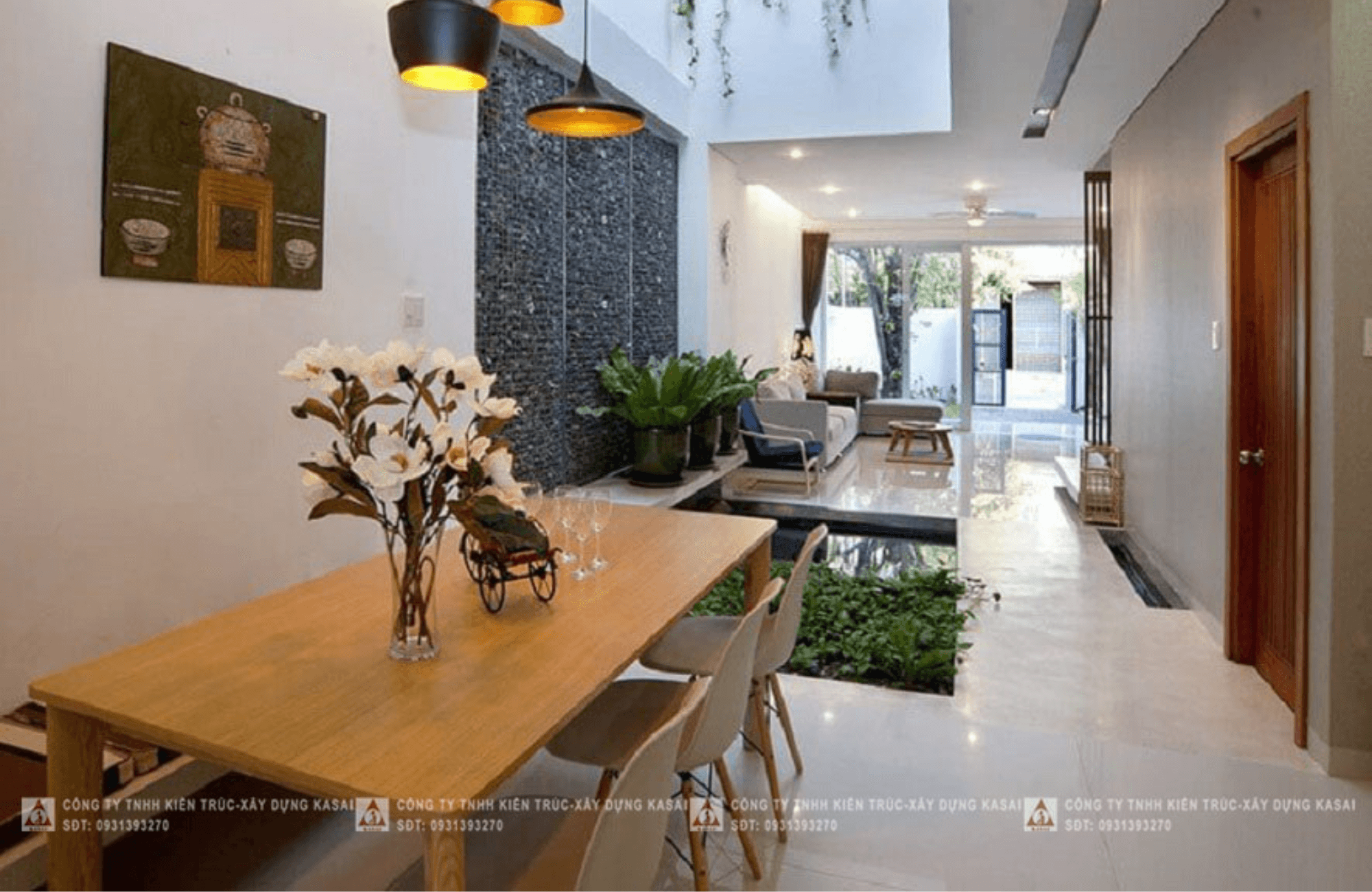 Thiết kế giếng trời cho nhà ống 4