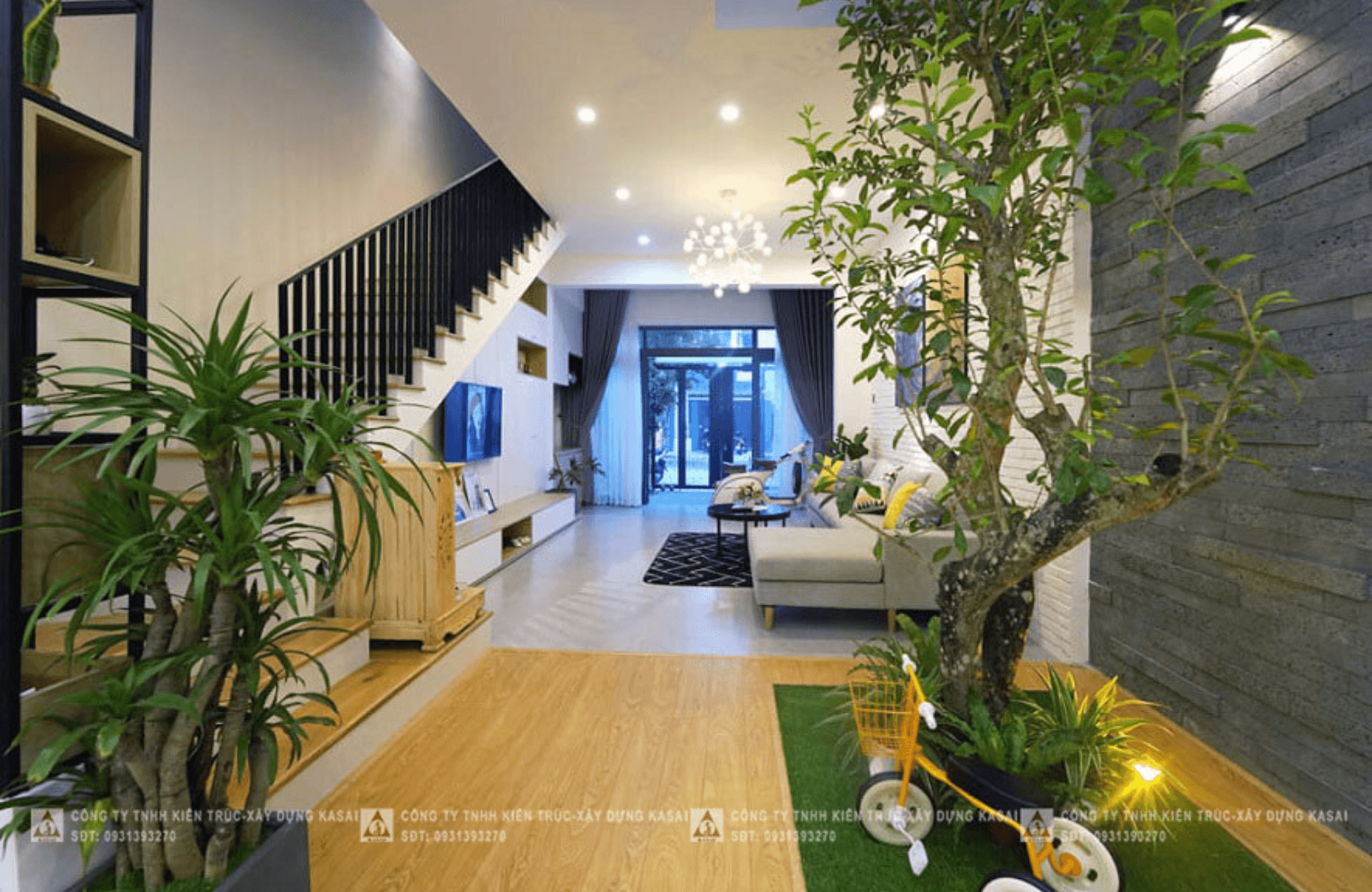 Thiết kế giếng trời cho nhà ống 6