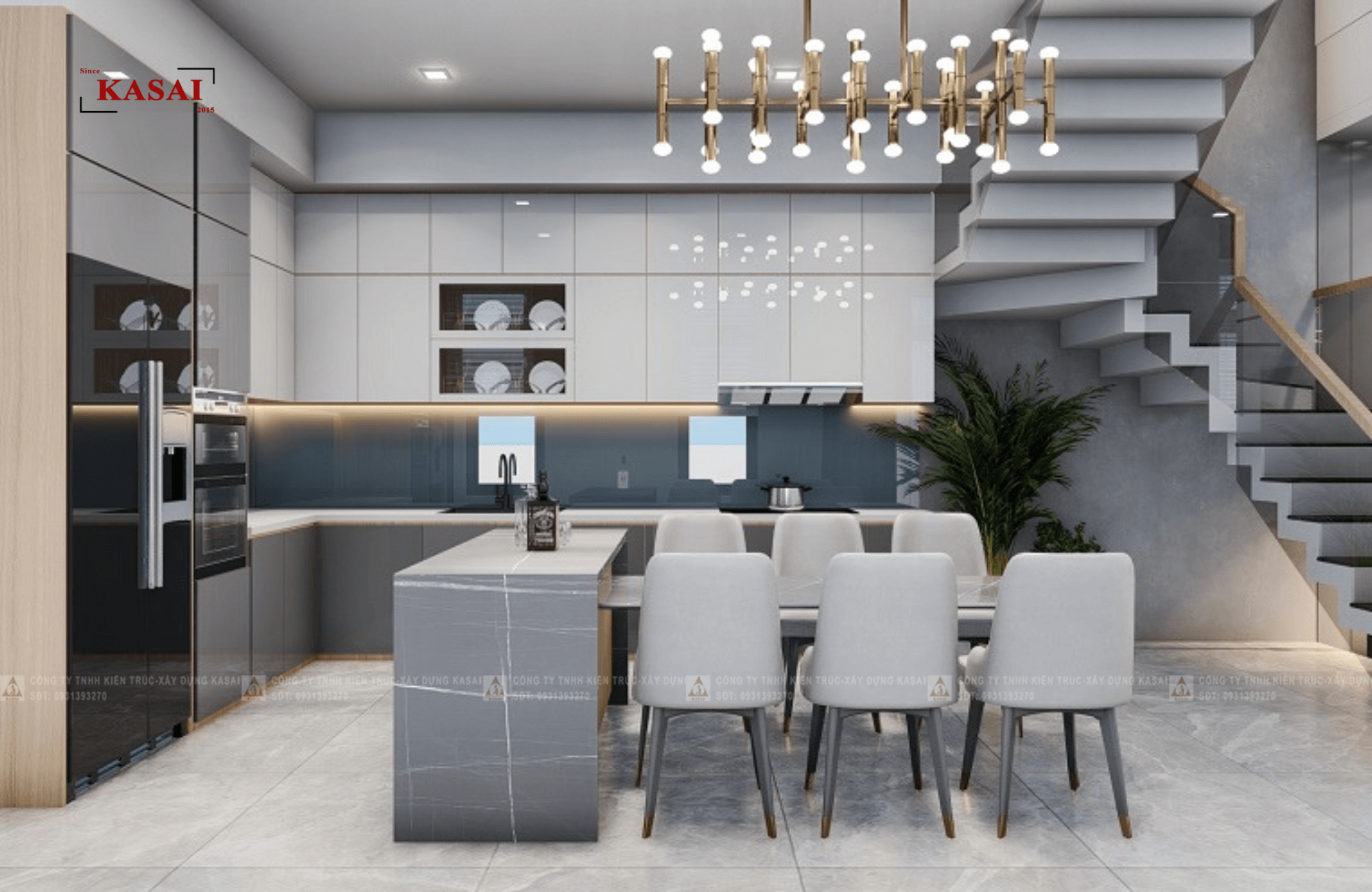 Thiết kế phòng bếp thông minh 6