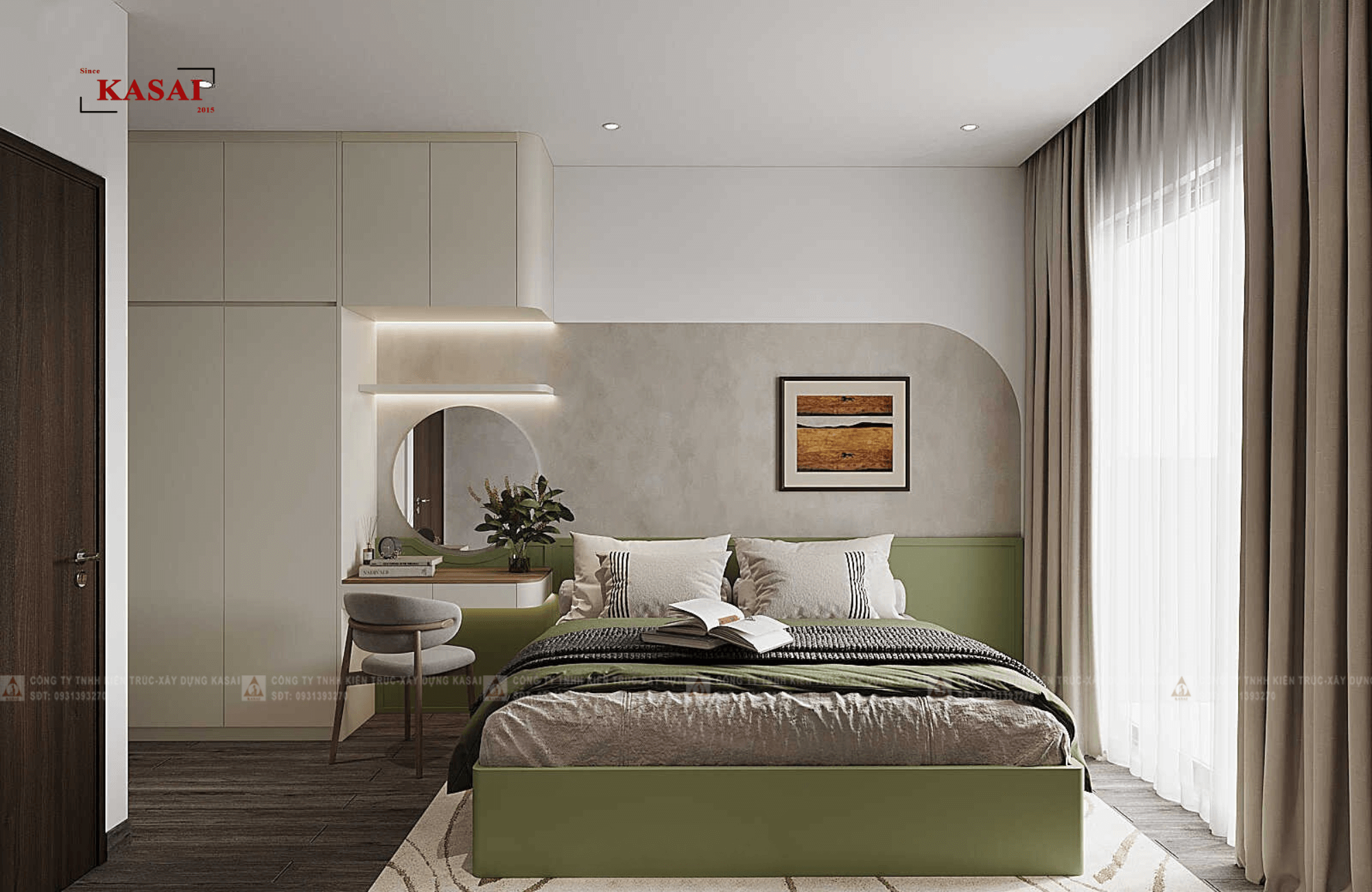 Thiết kế phòng ngủ nhỏ 7