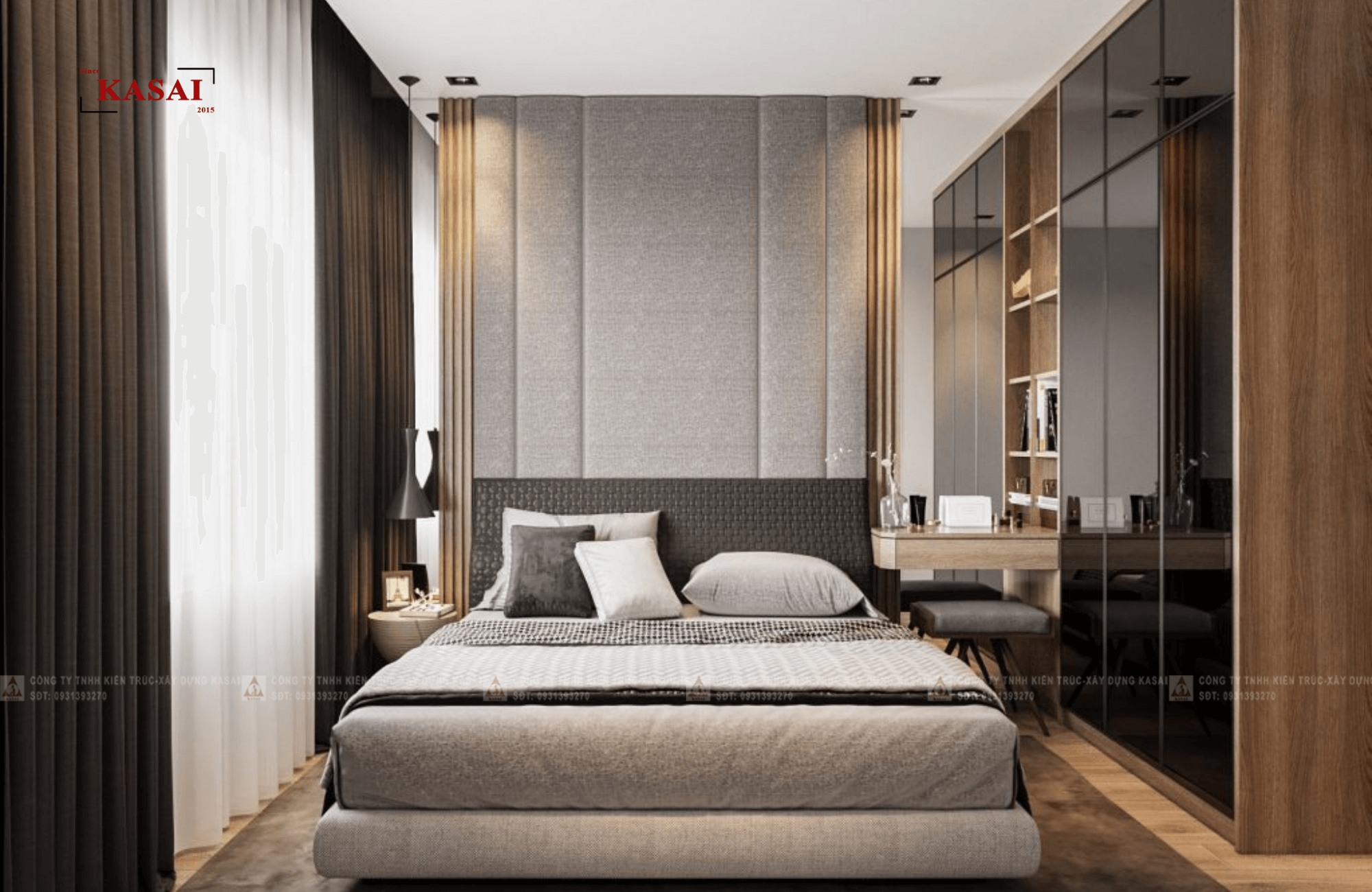 Thiết kế phòng ngủ nhỏ tối giản