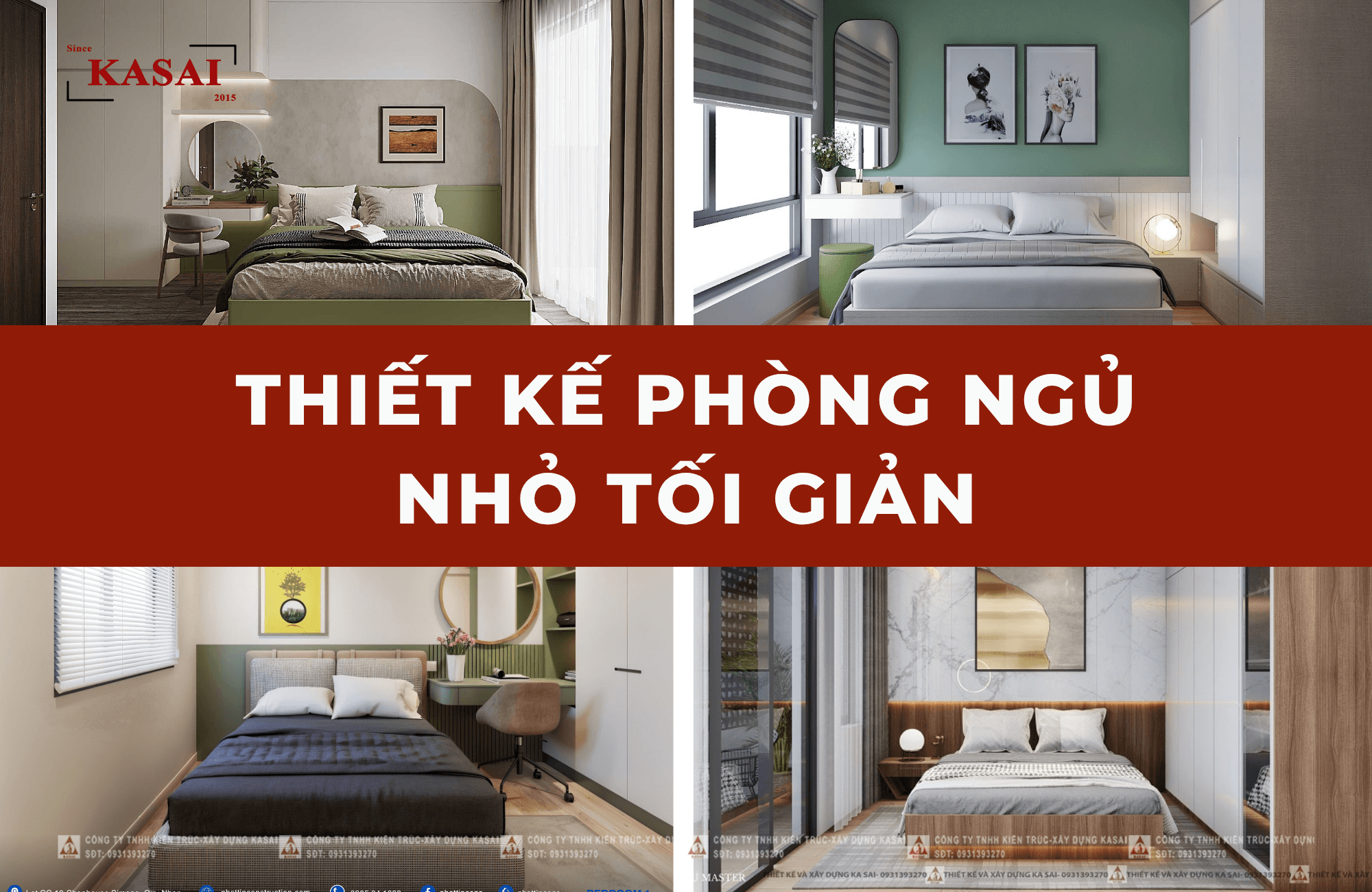 Thiết kế phòng ngủ tối giản nhỏ