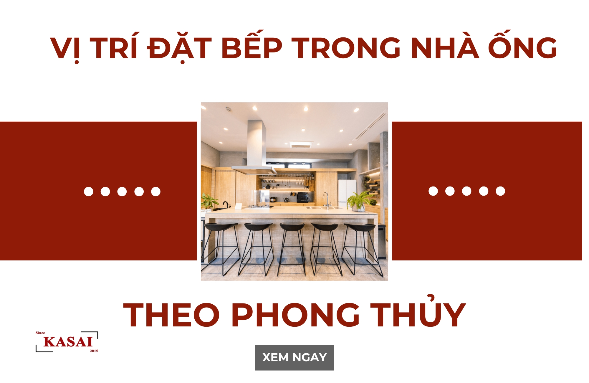 Vị trí đặt bếp trong nhà ống