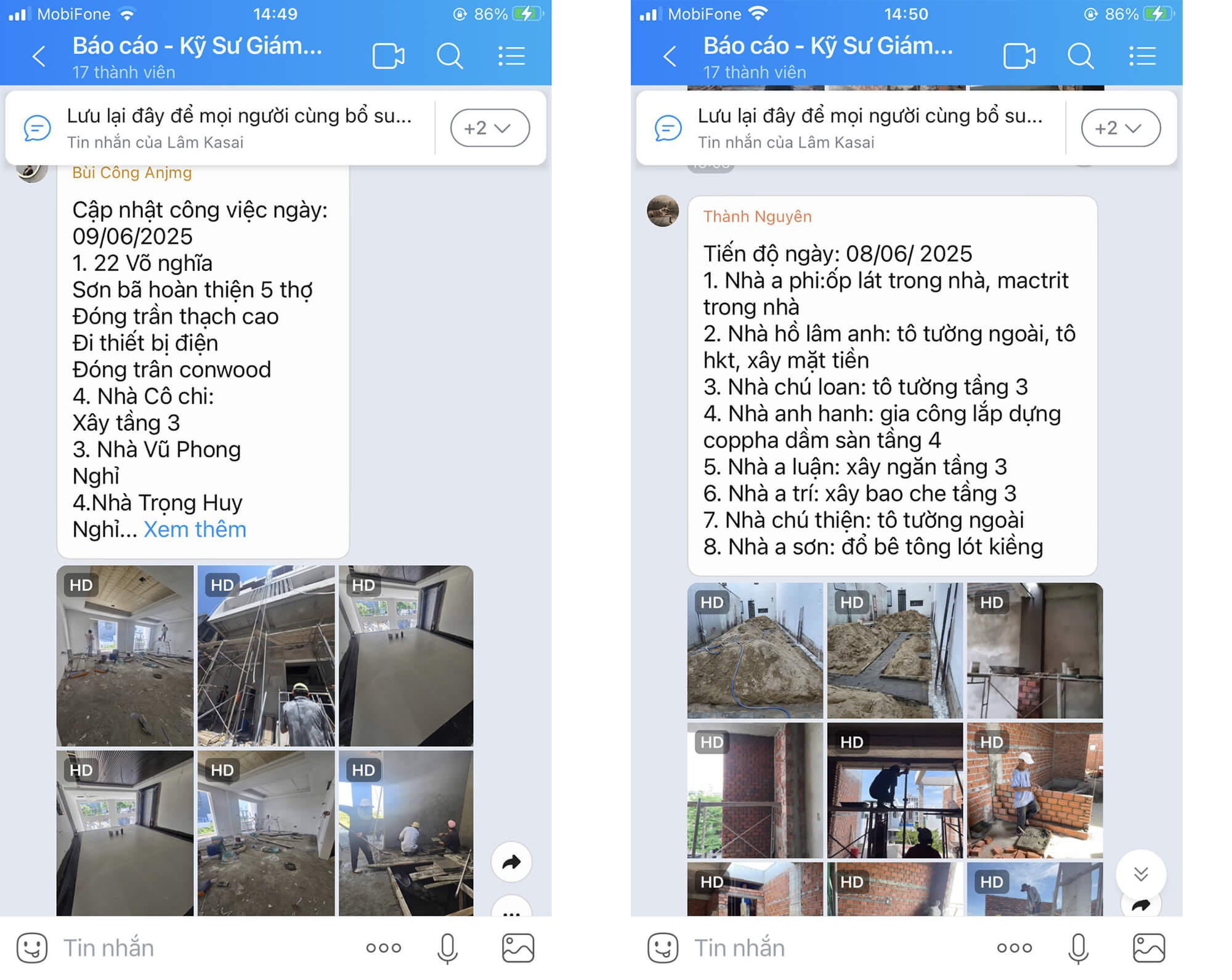 Báo cáo công việc KASAI