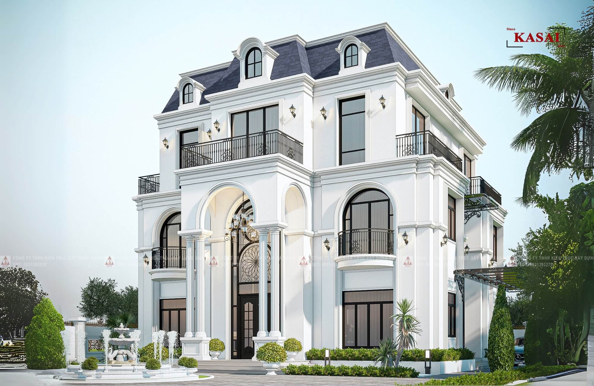 Biệt thự 3 tầng tân cổ điển đẹp