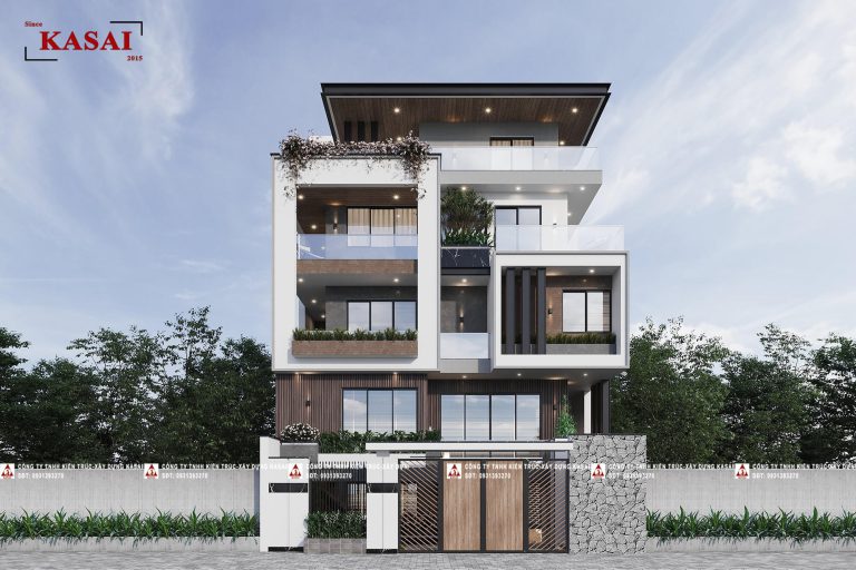 Biệt thự 4 tầng chị Oanh