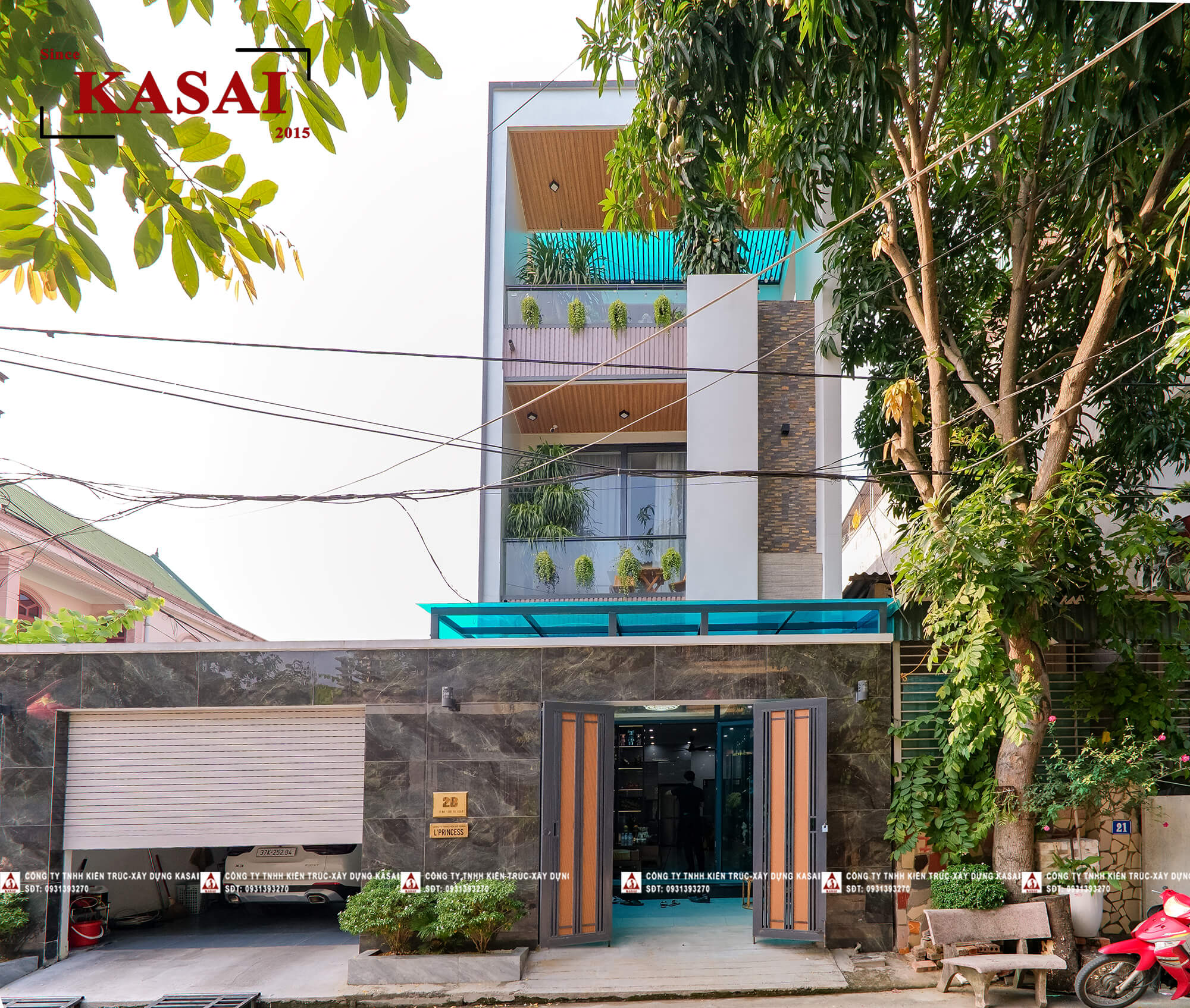 Nhà 3 tầng 5x20 hiện đại