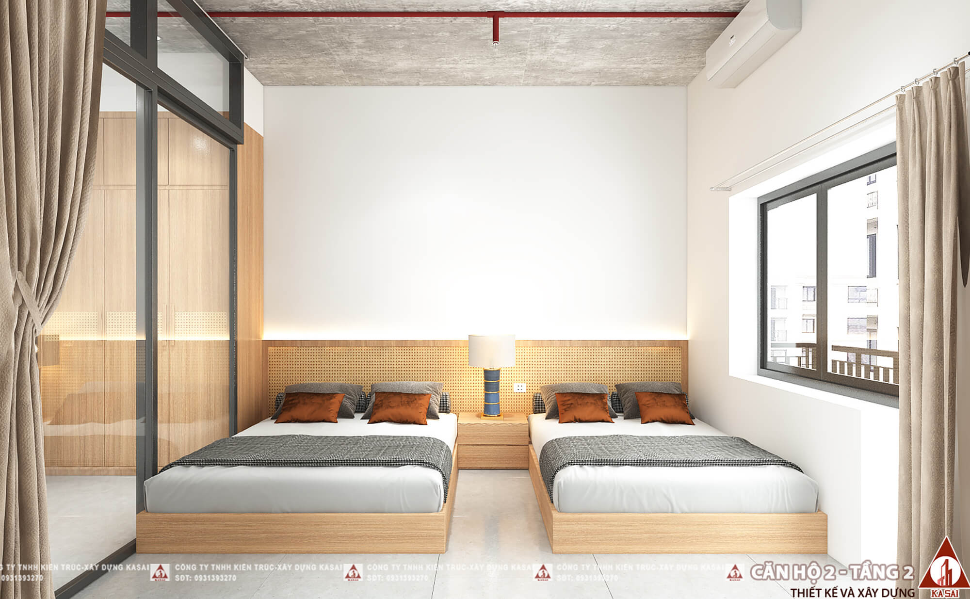 Căn hộ 2 tầng 2 thiết kế căn hộ cho thuê Đà Nẵng