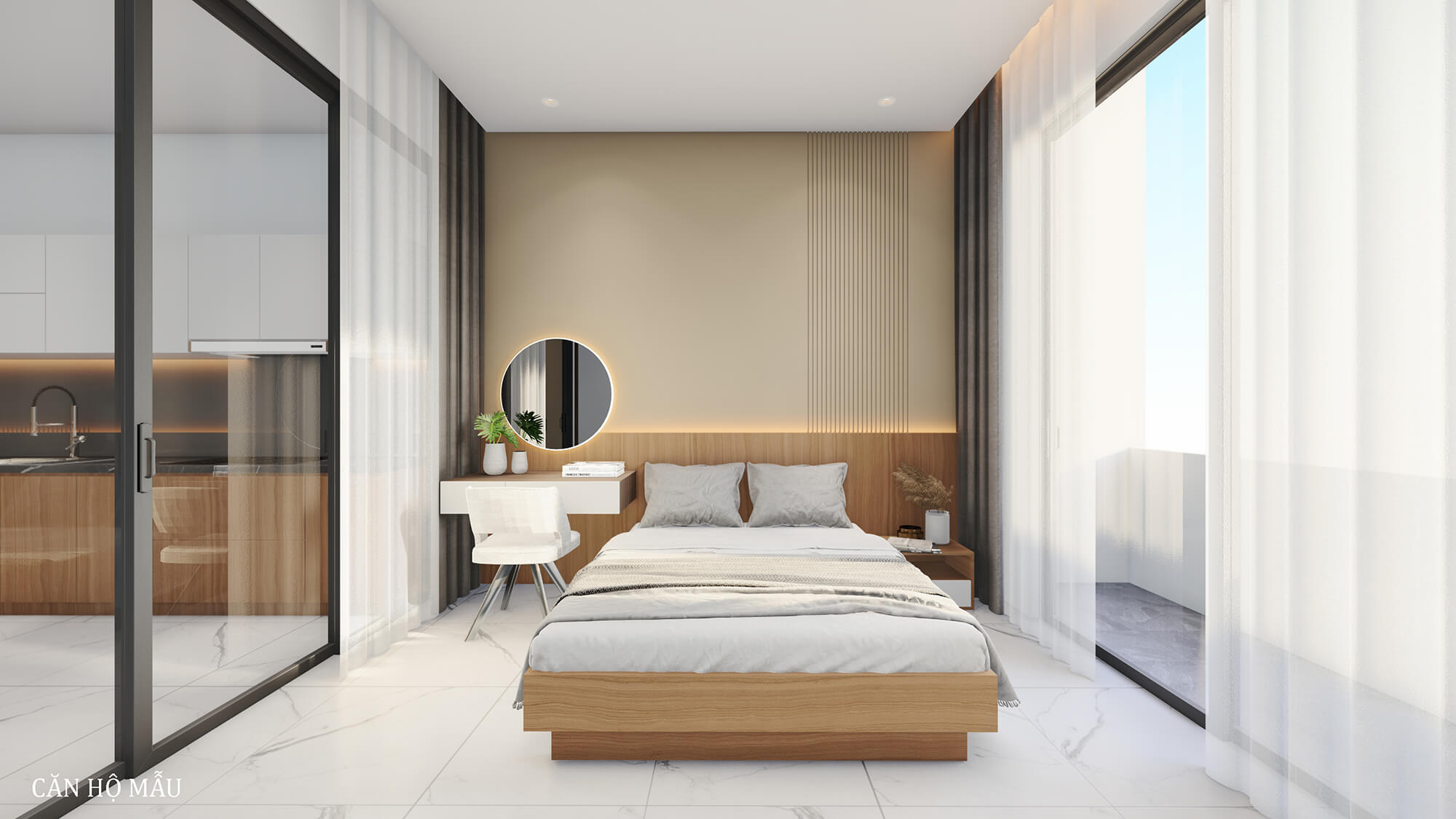 Căn hộ mẫu tầng 1 Apartment