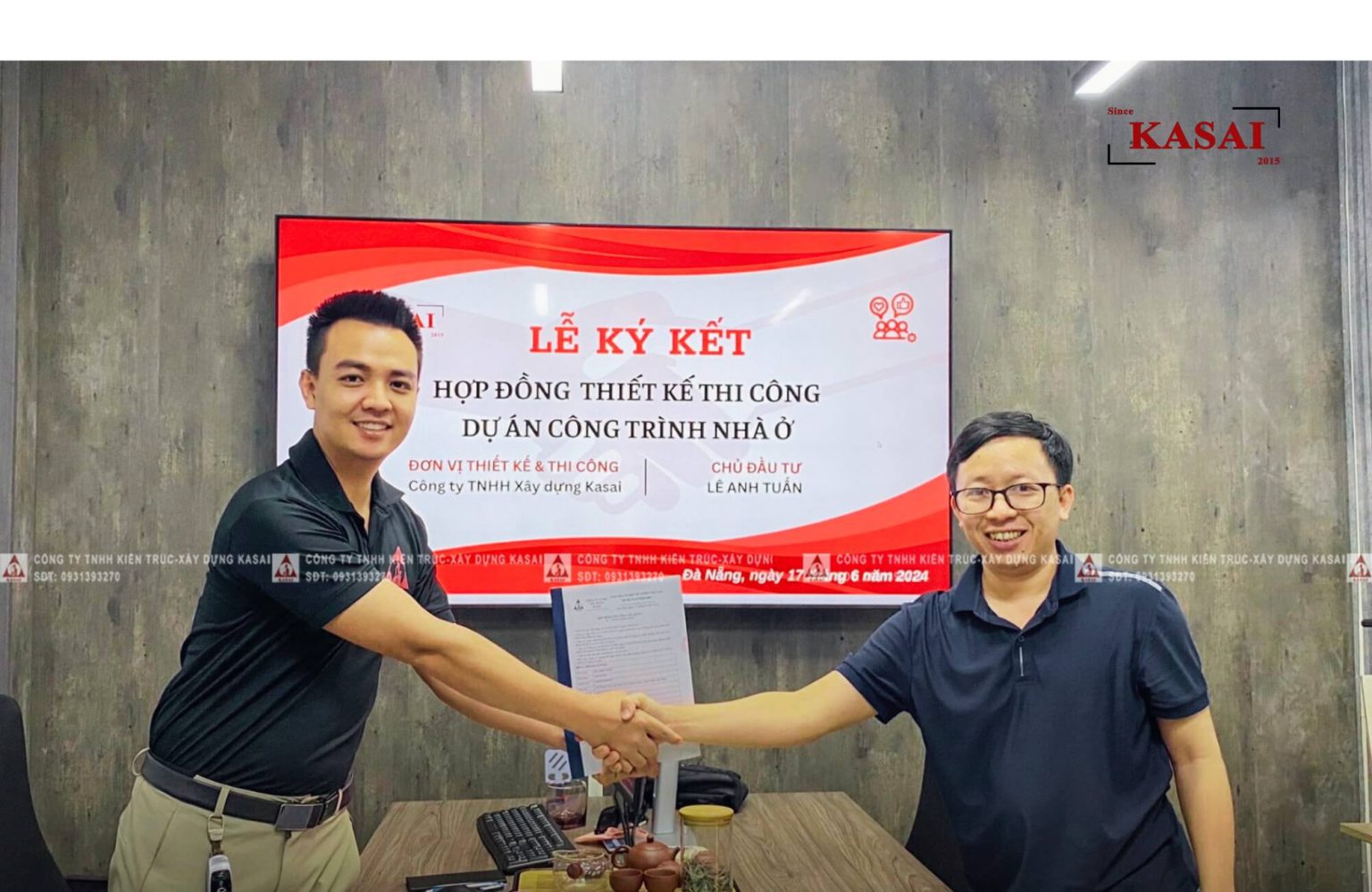 Ký hợp đồng thi công nhà trọn gói
