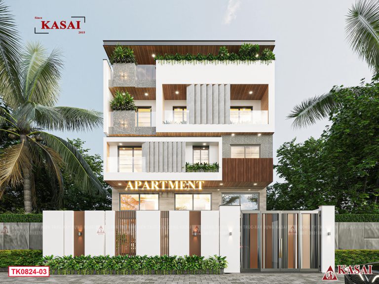 Mặt tiền căn hộ cho thuê 4 tầng 11 phòng