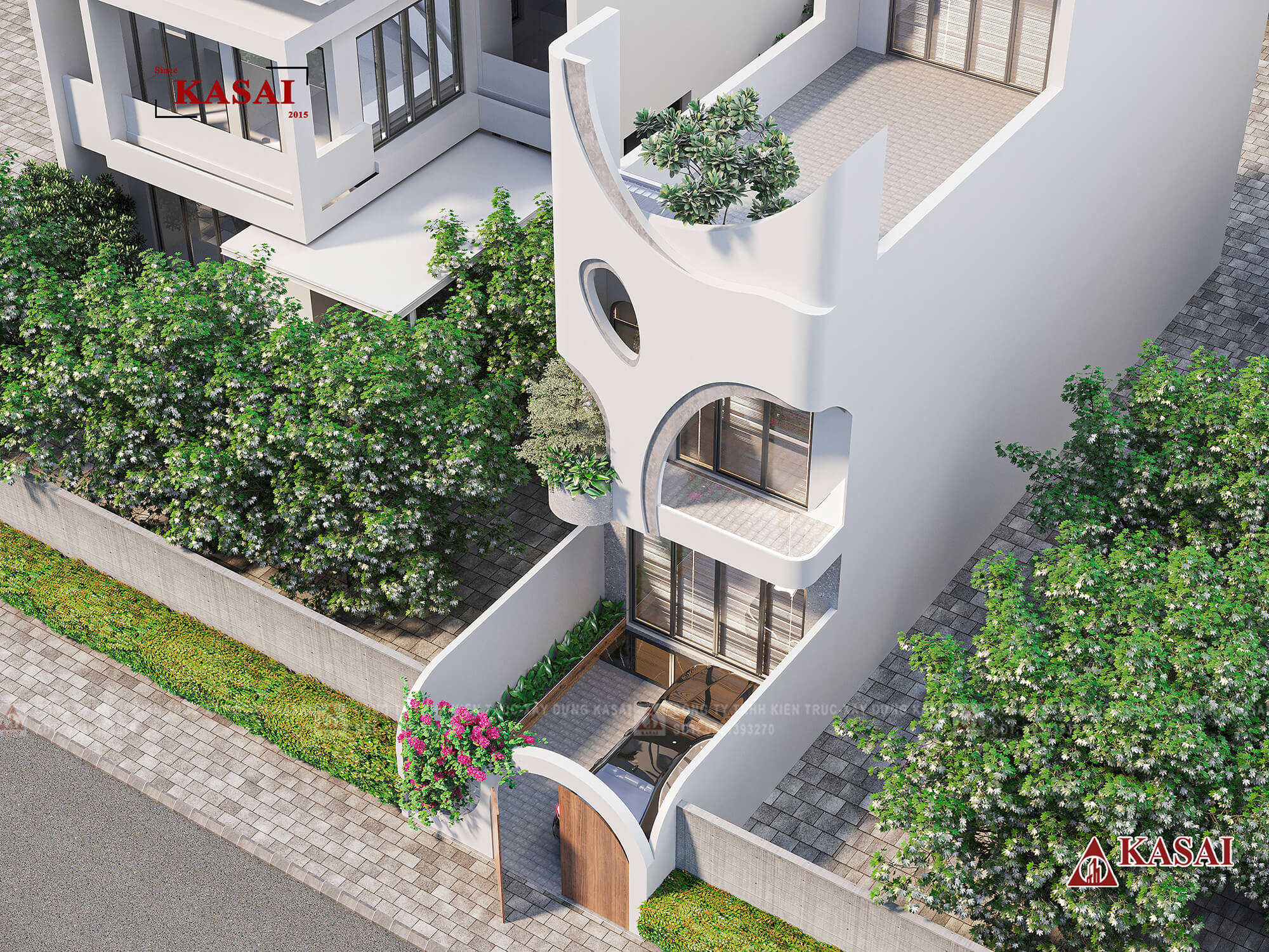 Mẫu nhà phố 3 tầng hiện đại 4,5x22m