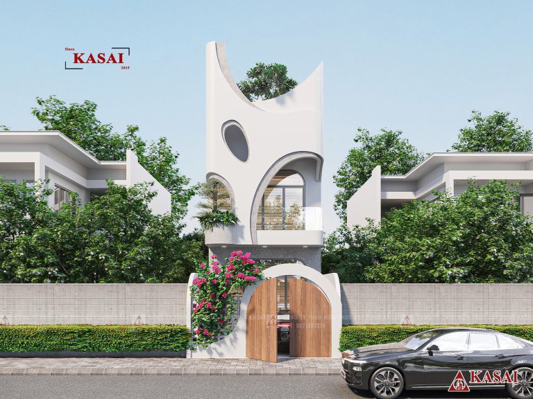 Mẫu nhà 3 tầng đẹp 4,5x22m