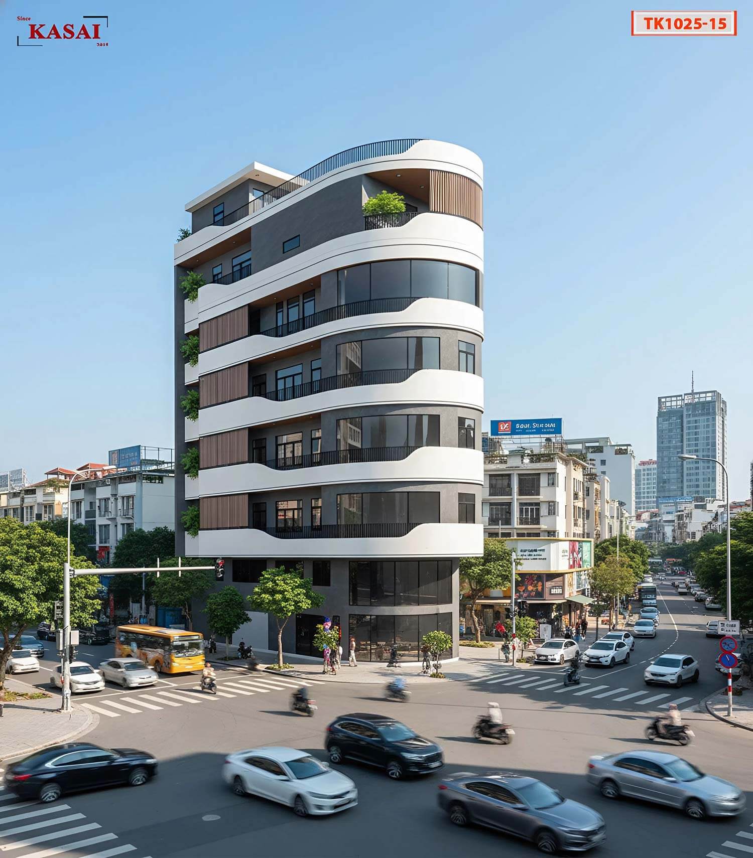 Mẫu căn hộ đẹp tại Đà Nẵng nơi góc phố