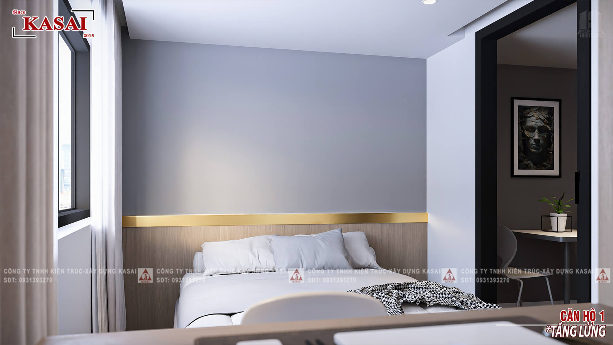 Mặt bằng thiết kế căn hộ cho thuê có hồ bơi 5 tầng