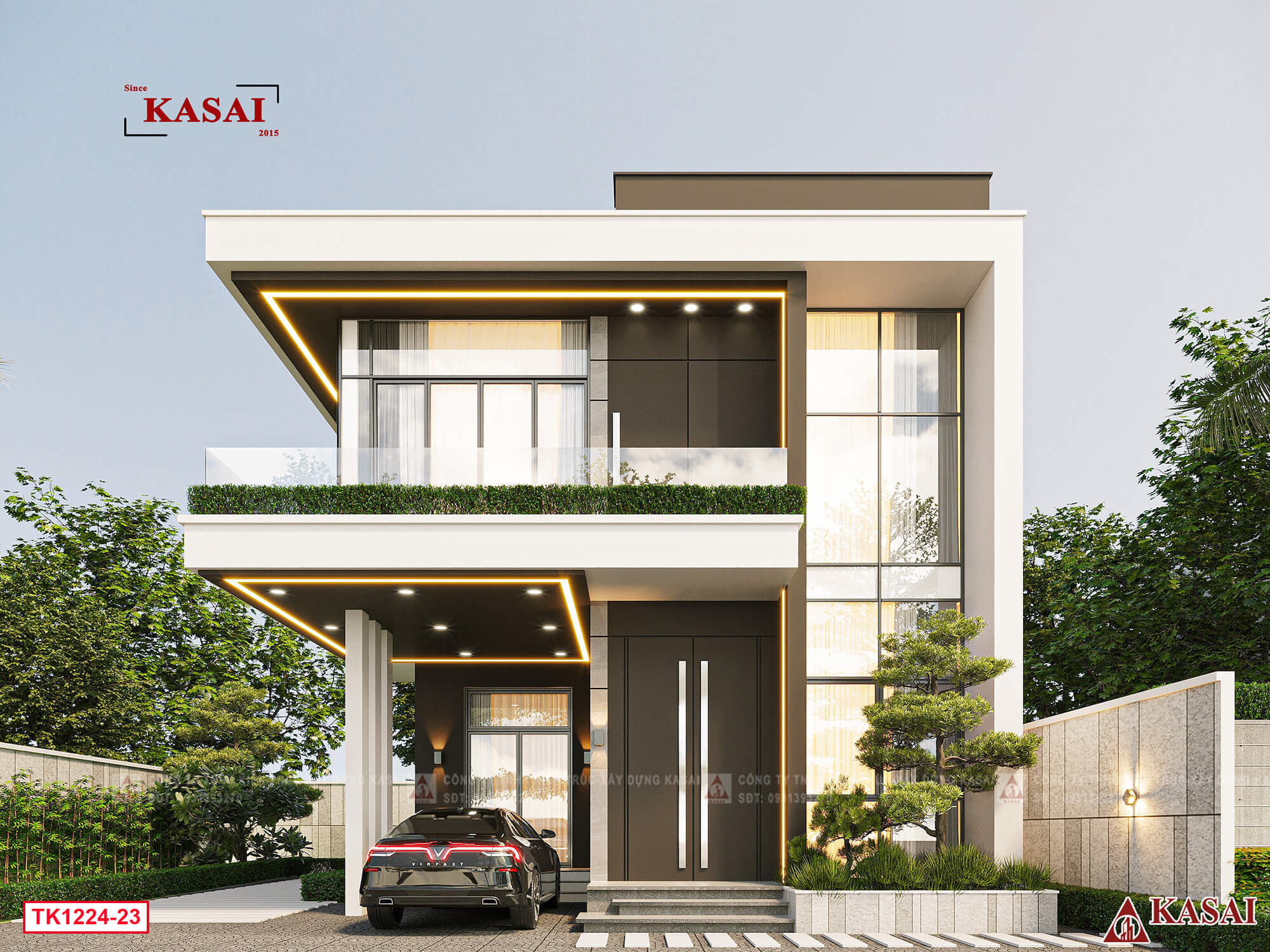 Bản vẽ thiết kế nhà 2 tầng 8x10m tại Đà Nẵng vừa sang vừa sáng