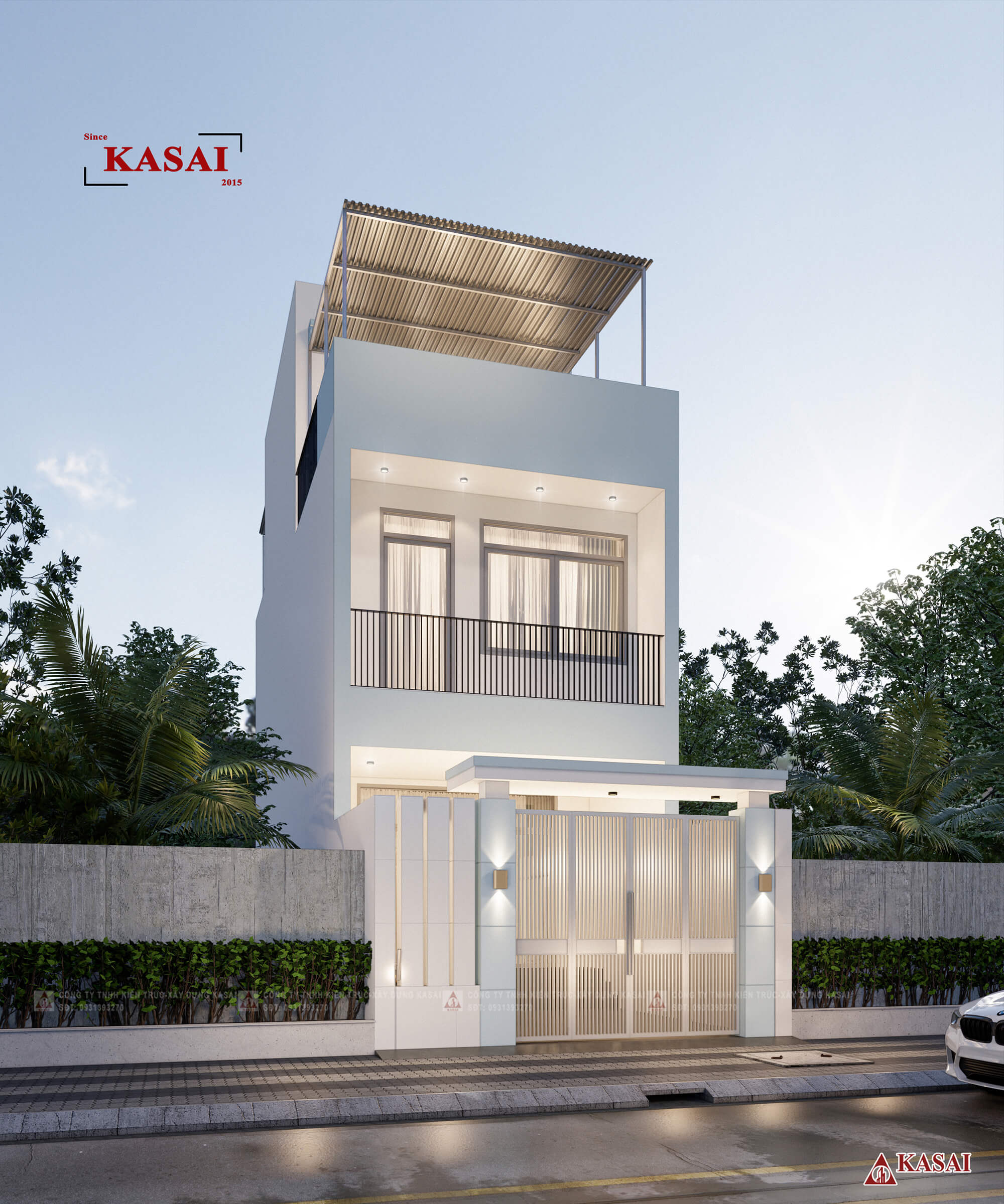 Nhà màu trắng hợp với mệnh kim