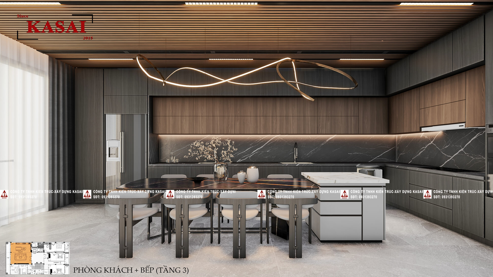 Phòng bếp căn hộ cho thuê Apartment
