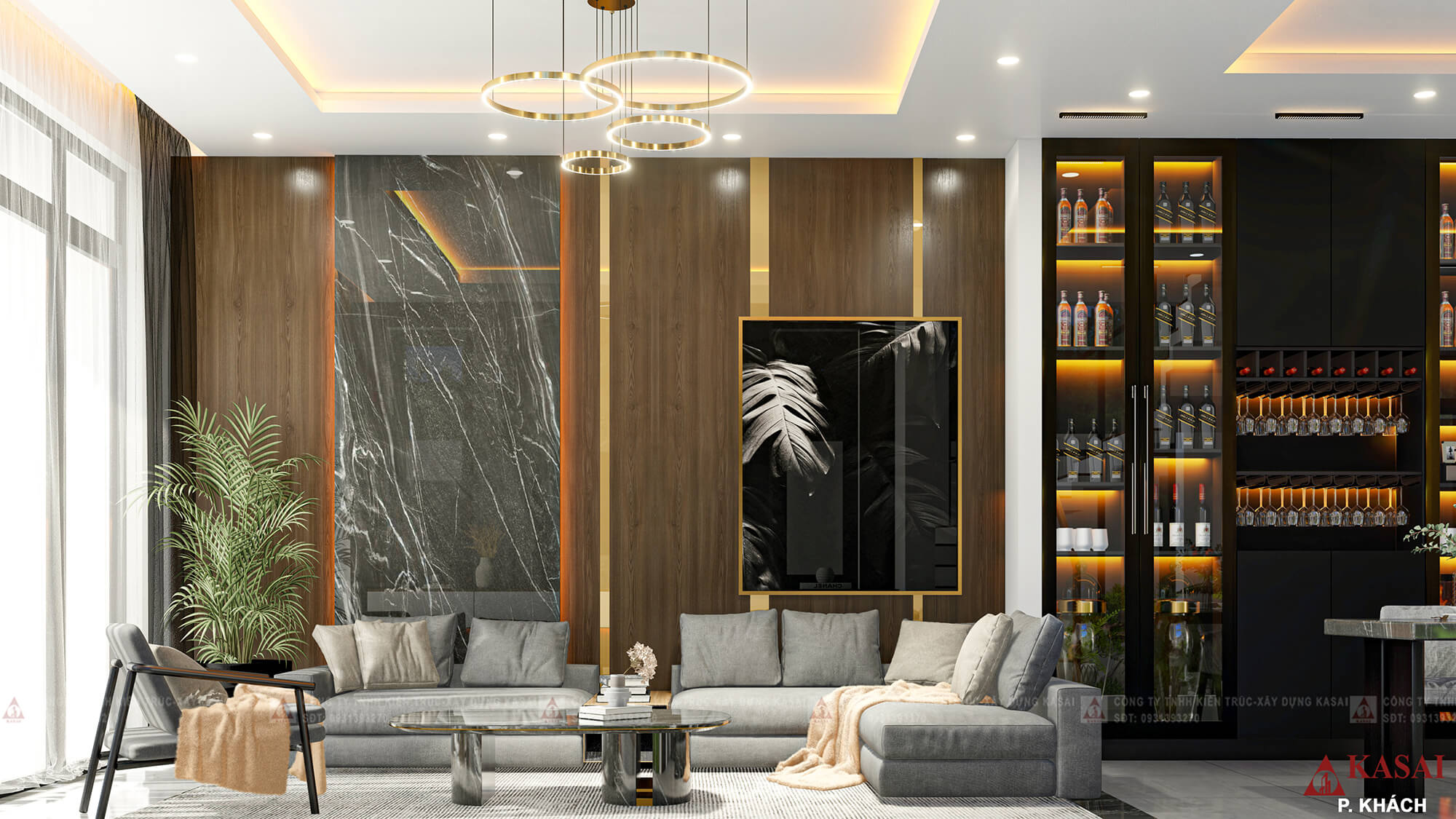 Phòng khách đẹp và hiện đại