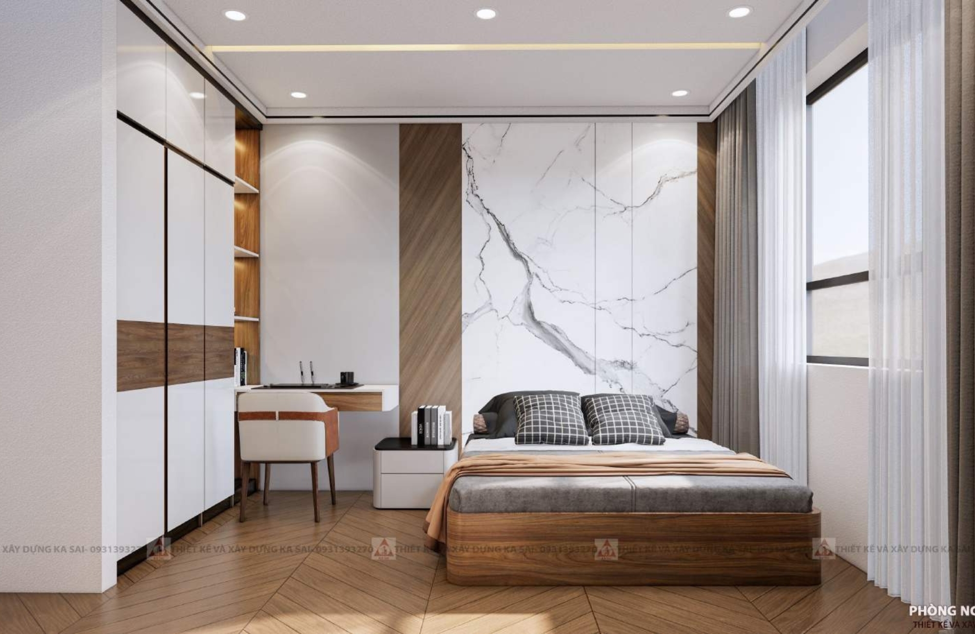 Phòng ngủ 4 mẫu thiết kế villa