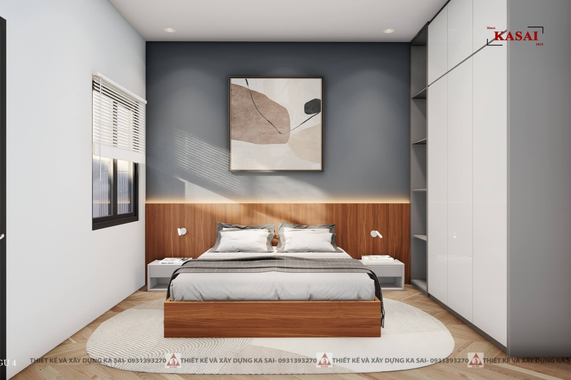 Phòng ngủ 4 nhà ống tân cổ điển ở Thanh Khê