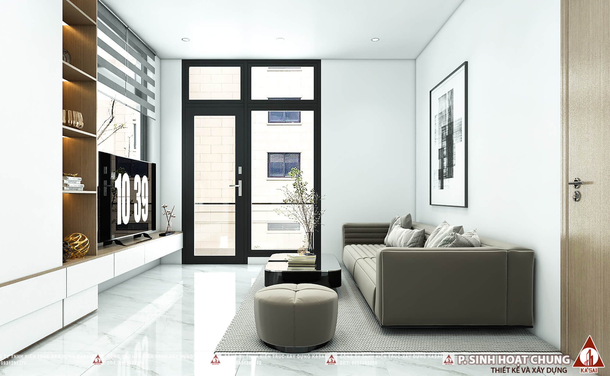 Phòng shc thiết kế biệt thự tại Đà Nẵng 3 tầng