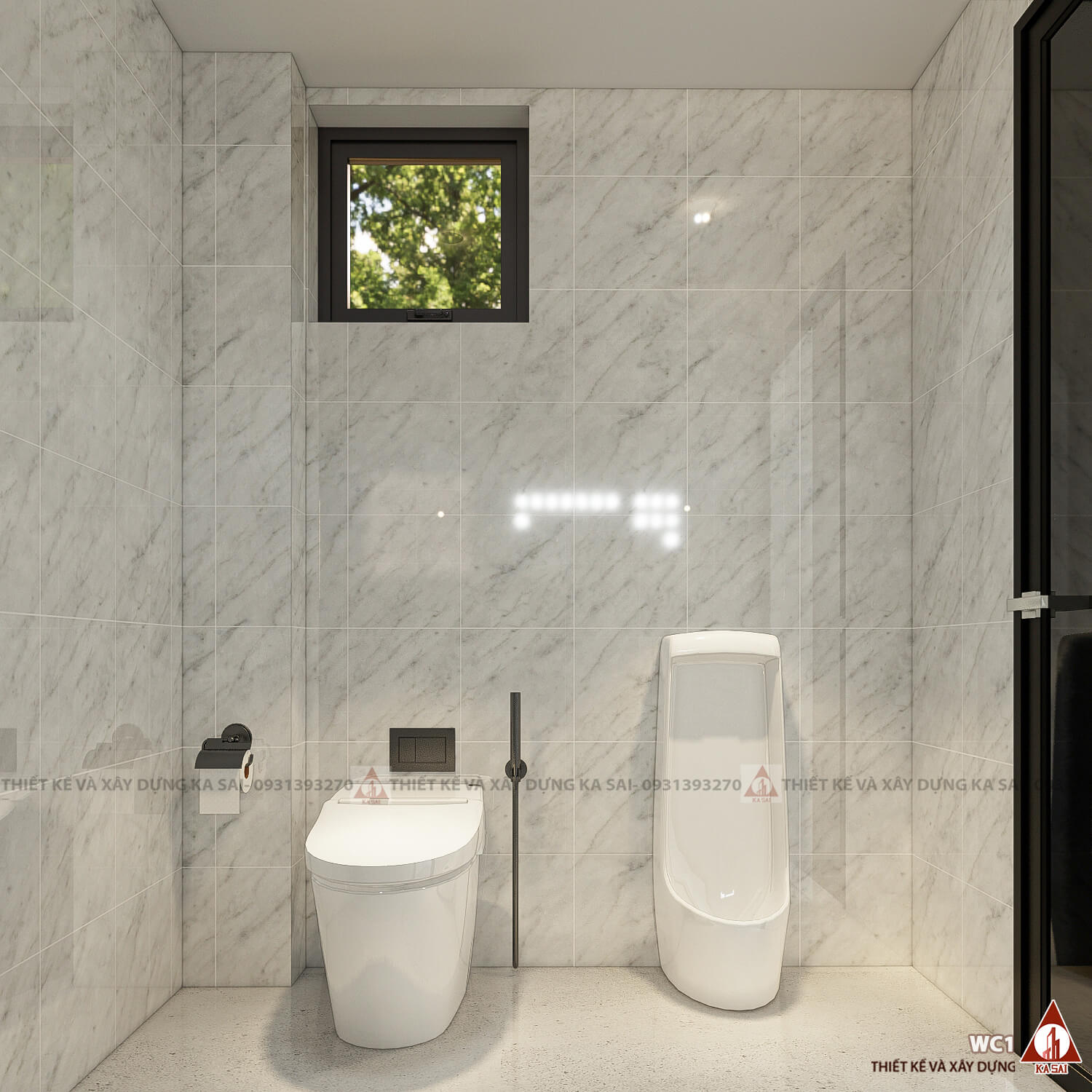 Phòng WC thiết kế nhà quận Hải Châu