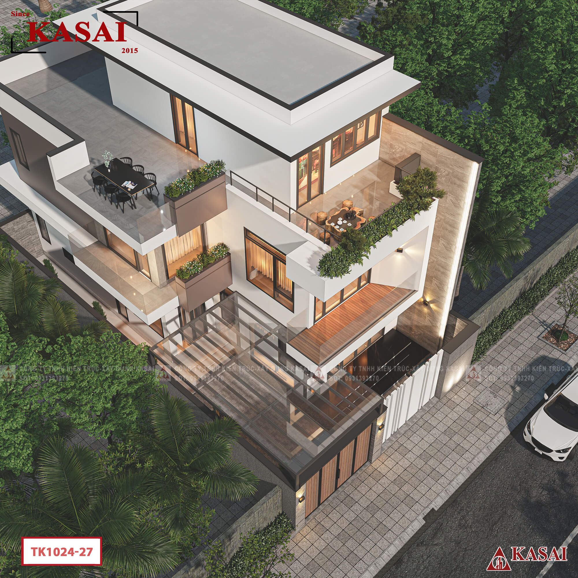 Thiết kế biệt thự tại Đà Nẵng 3 tầng