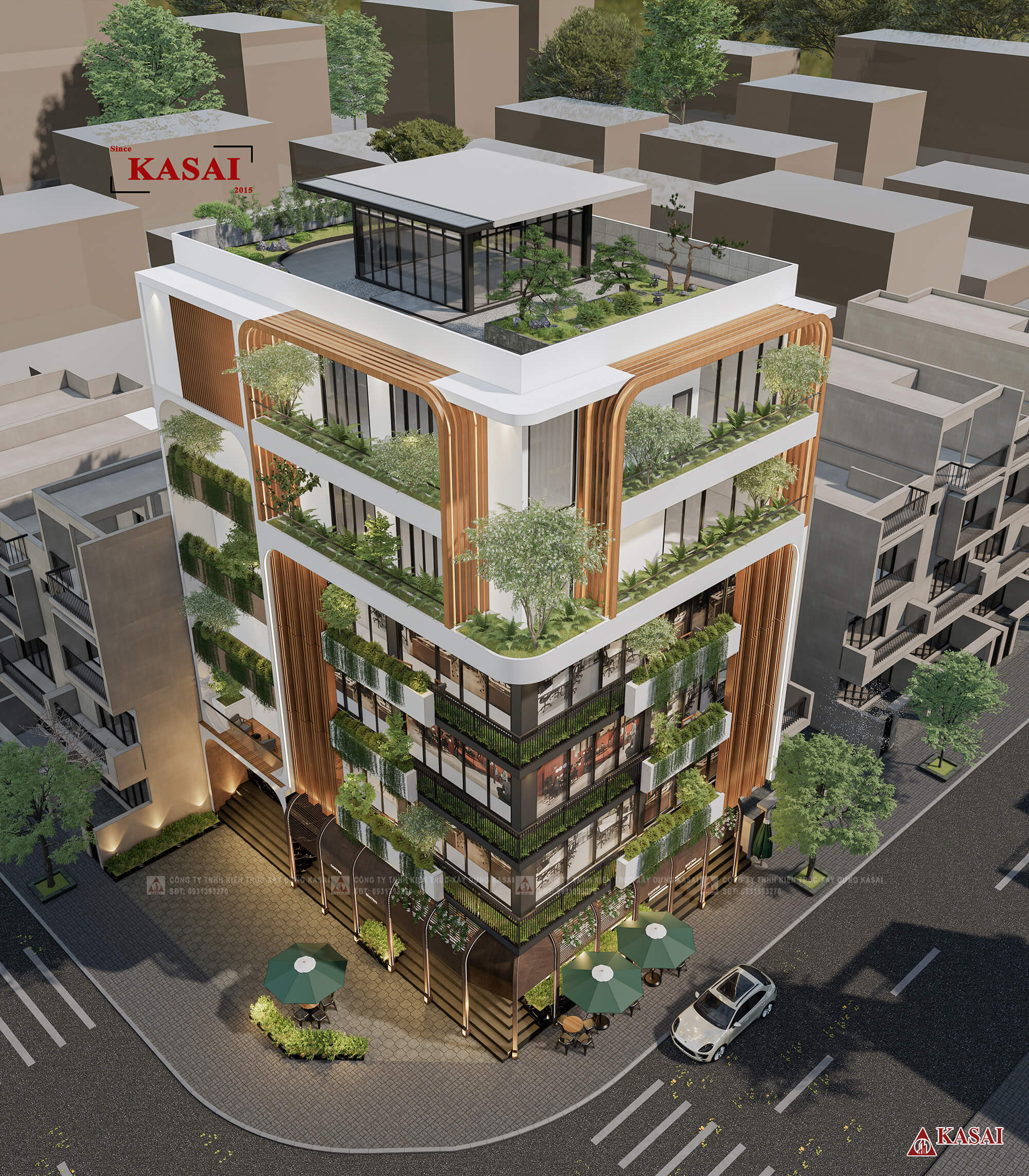 Thiết kế Aparment với 2 mặt tiền siêu thu hút giữa phố