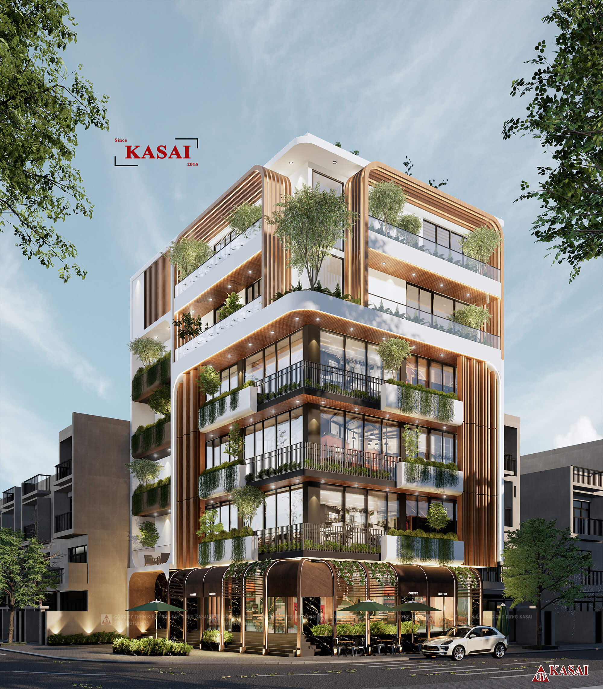Thiết kế khách sạn căn hộ cho thuê cao cấp