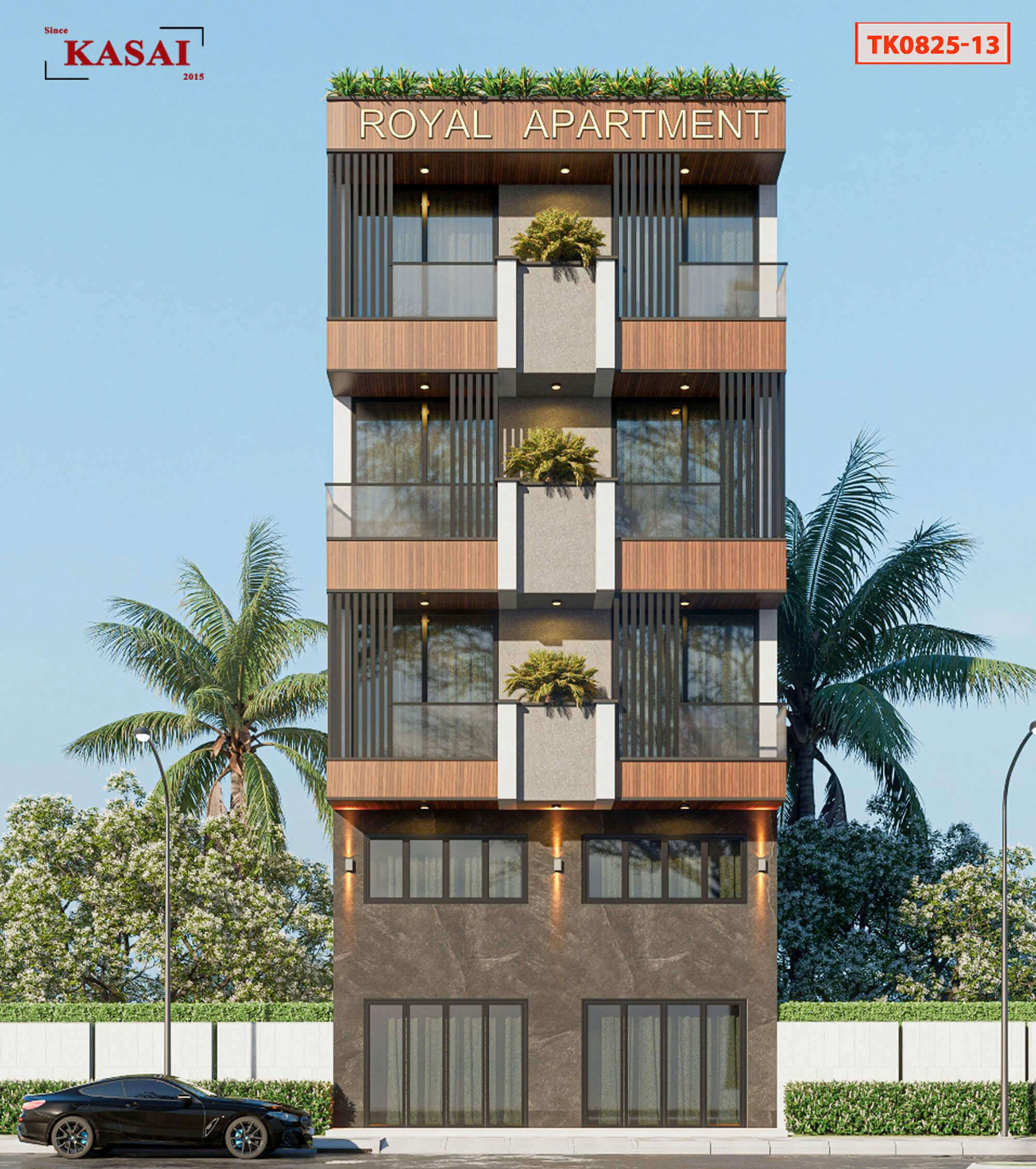 Thiết kế căn hộ có hồ bơi 5 tầng Đà Nẵng