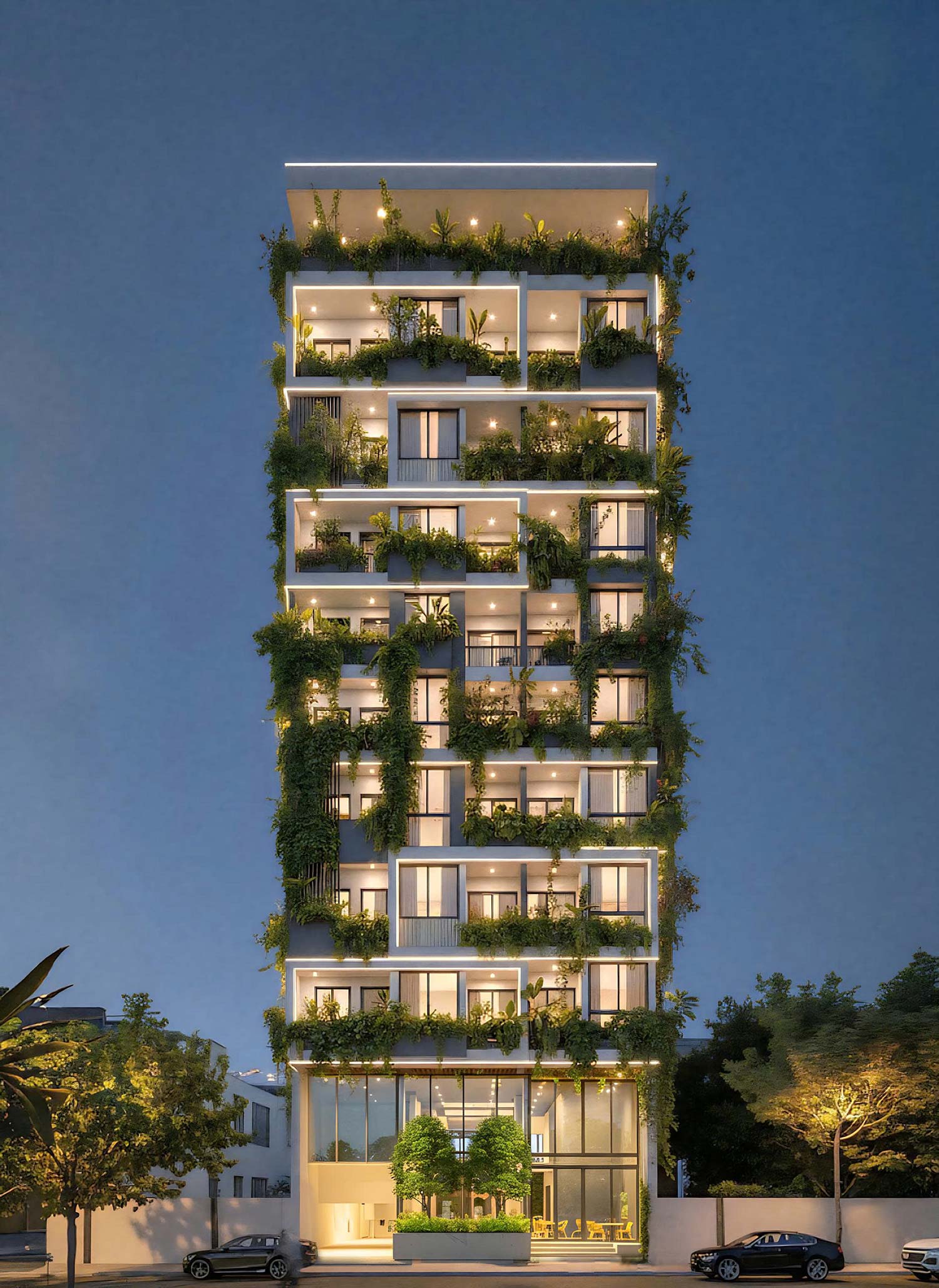 Thiết kế căn hộ đẹp Đà Nẵng 9 tầng